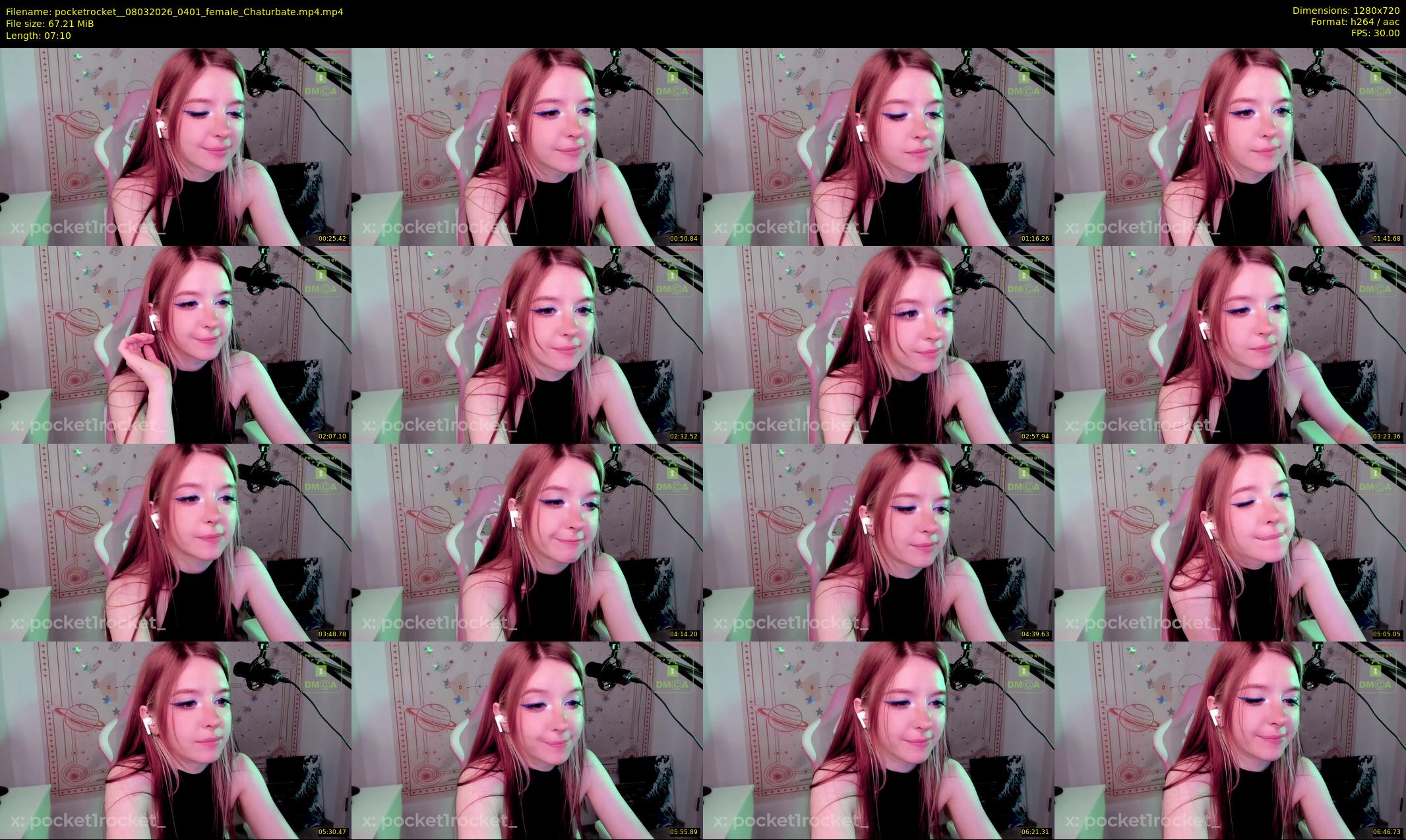 pocketrocket_ — 8 minute Chaturbate female cam show recording, 720p, Mar 8, 2026