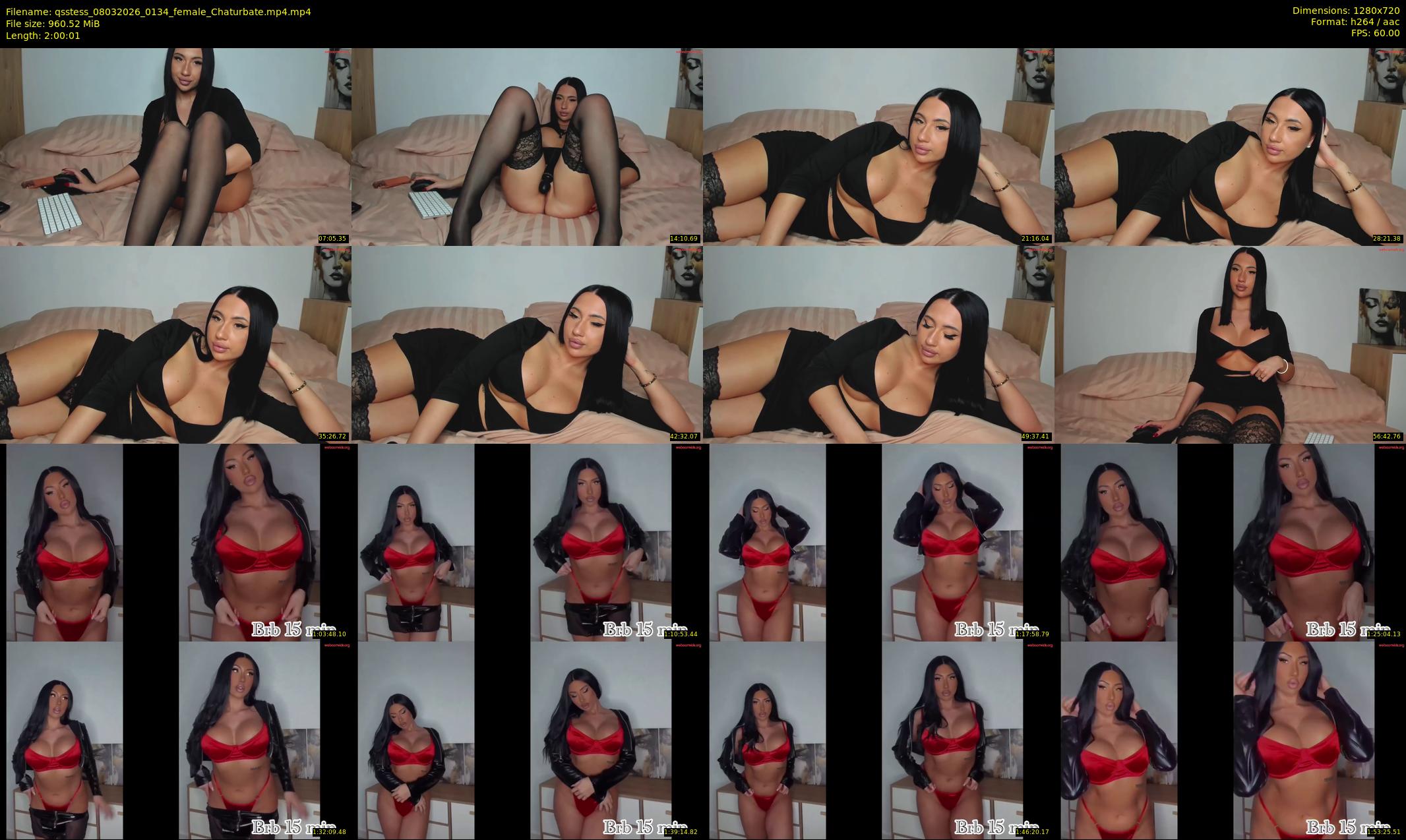 qsstess — 121 minute Chaturbate female cam show recording, 720p, Mar 8, 2026
