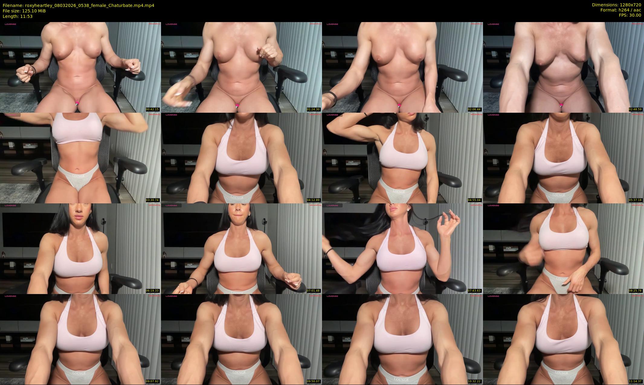 roxyheartley — 12 minute Chaturbate female cam show recording, 720p, Mar 8, 2026