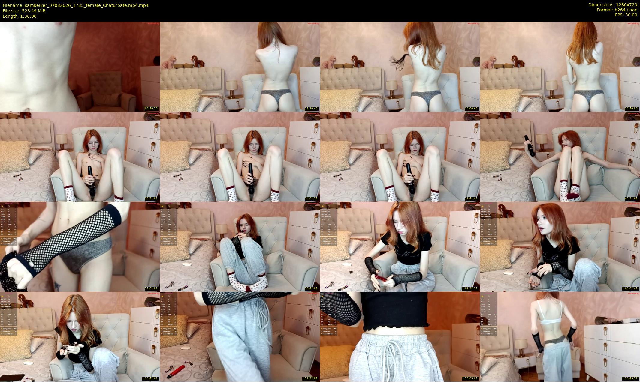 samkelker — 96 minute Chaturbate female cam show recording, 720p, Mar 7, 2026