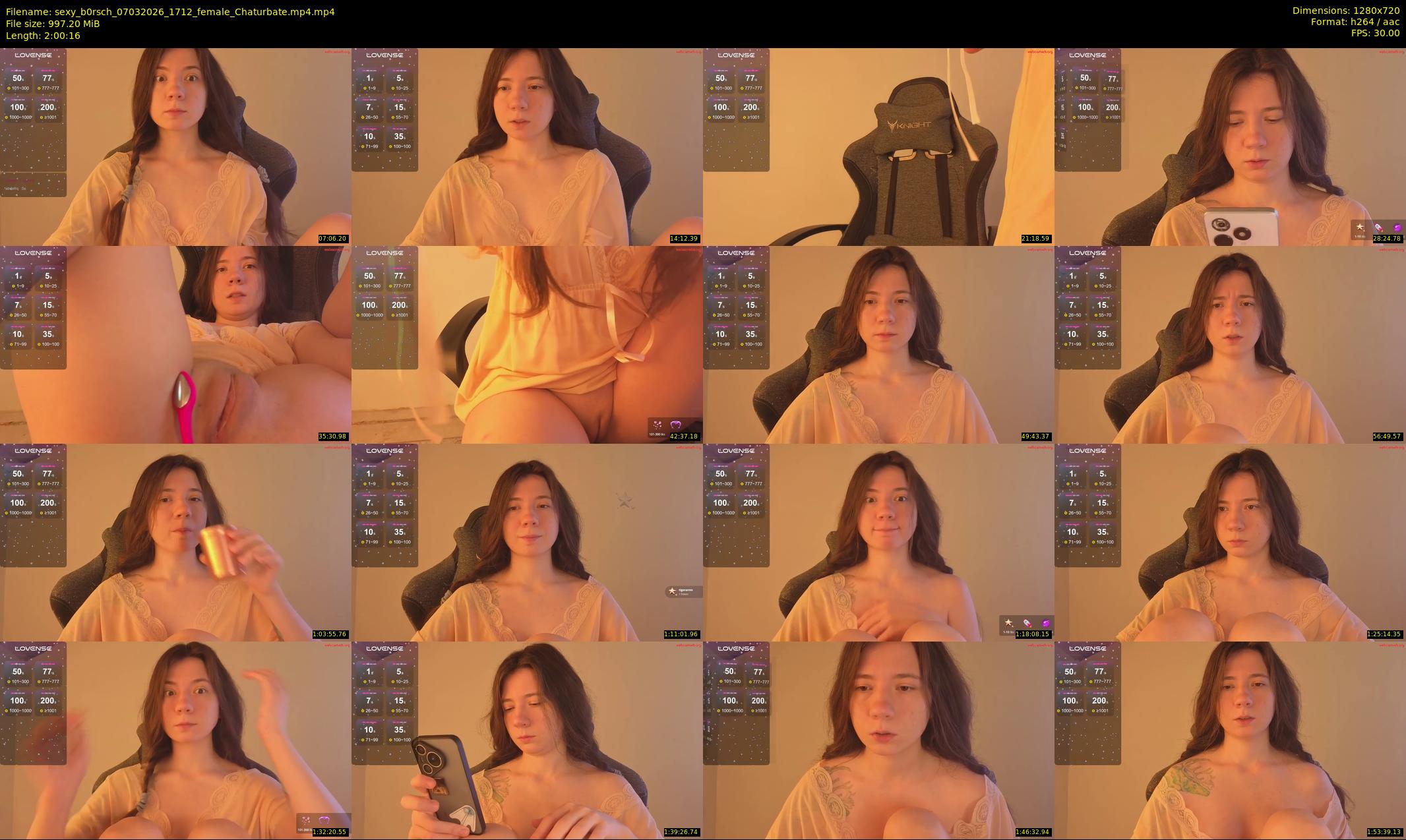 sexy_b0rsch — 121 minute Chaturbate female cam show recording, 720p, Mar 7, 2026