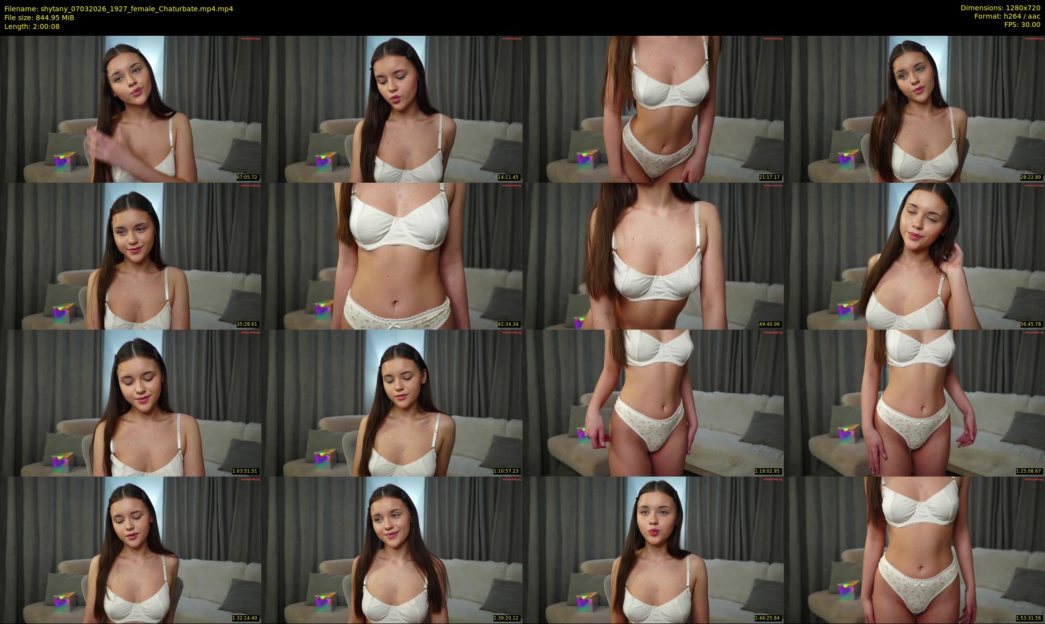 shytany — 121 minute Chaturbate female cam show recording, 720p, Mar 7, 2026