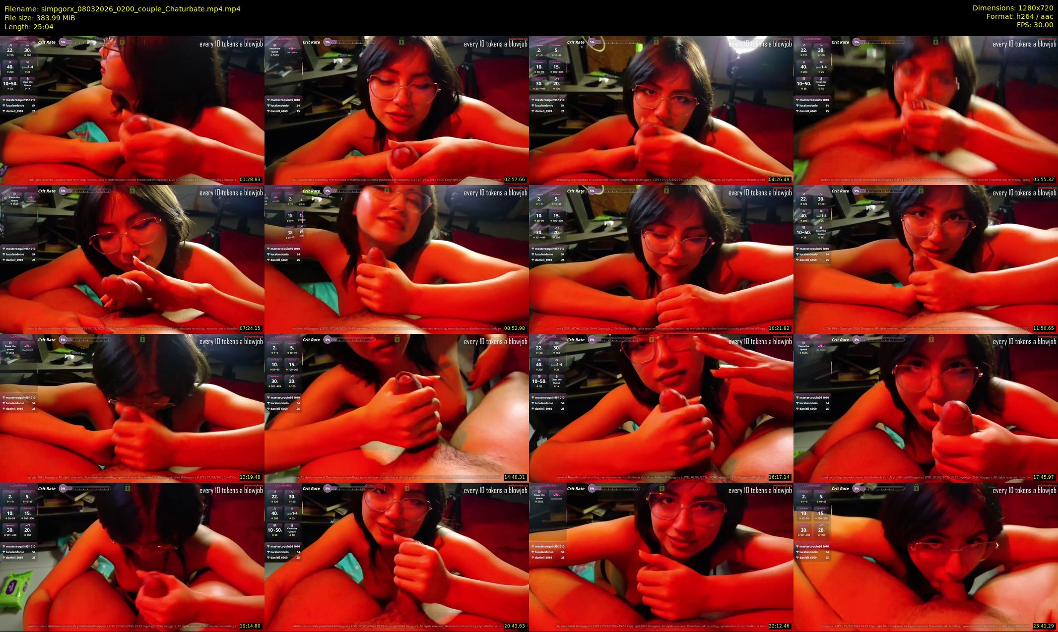 simpgorx — 26 minute Chaturbate couple cam show recording, 720p, Mar 8, 2026