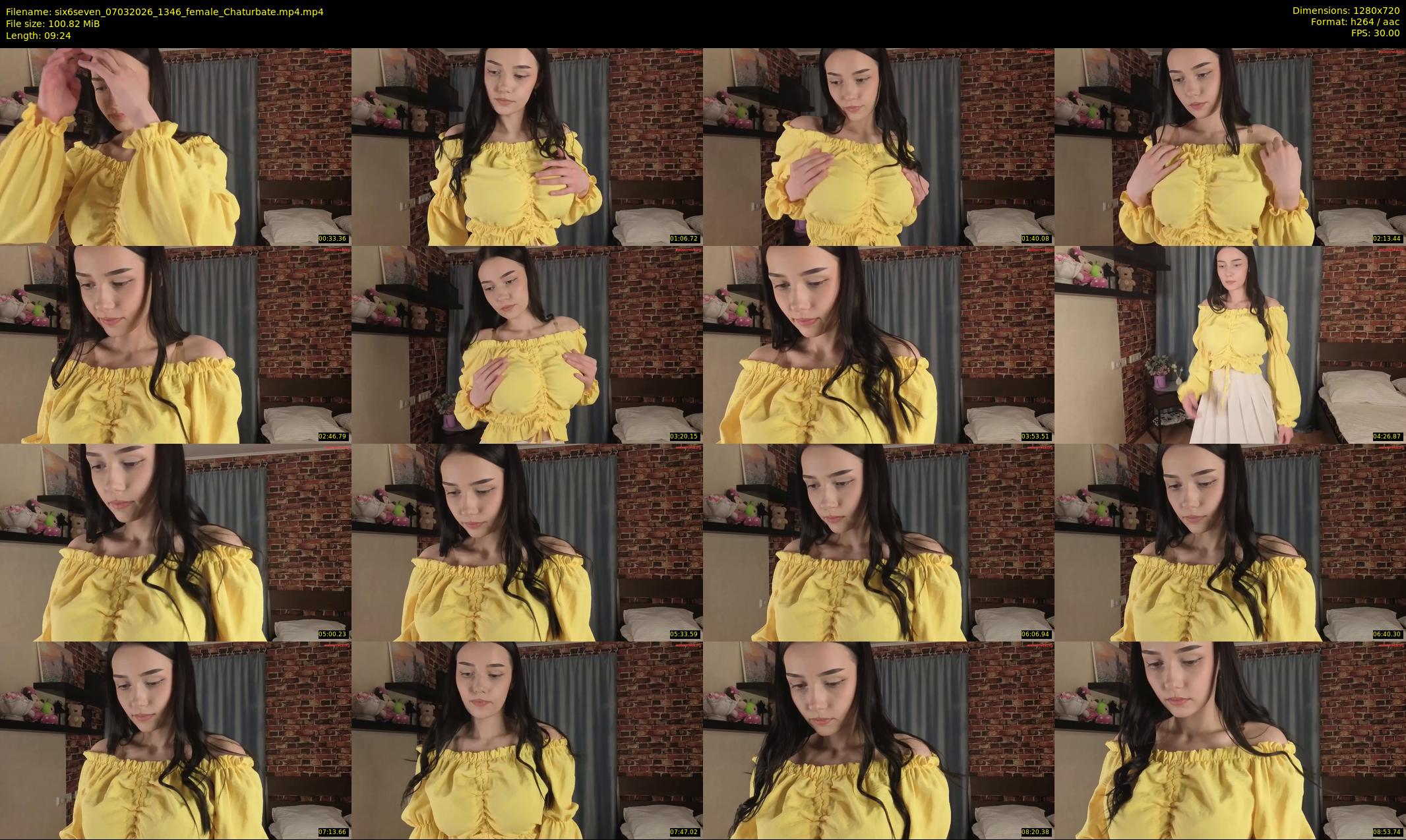 six6seven — 10 minute Chaturbate female cam show recording, 720p, Mar 7, 2026