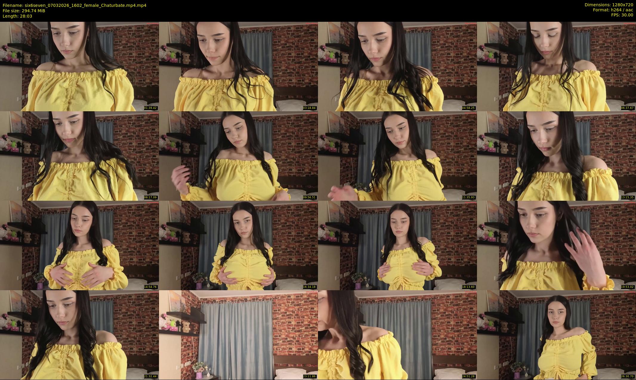 six6seven — 29 minute Chaturbate female cam show recording, 720p, Mar 7, 2026