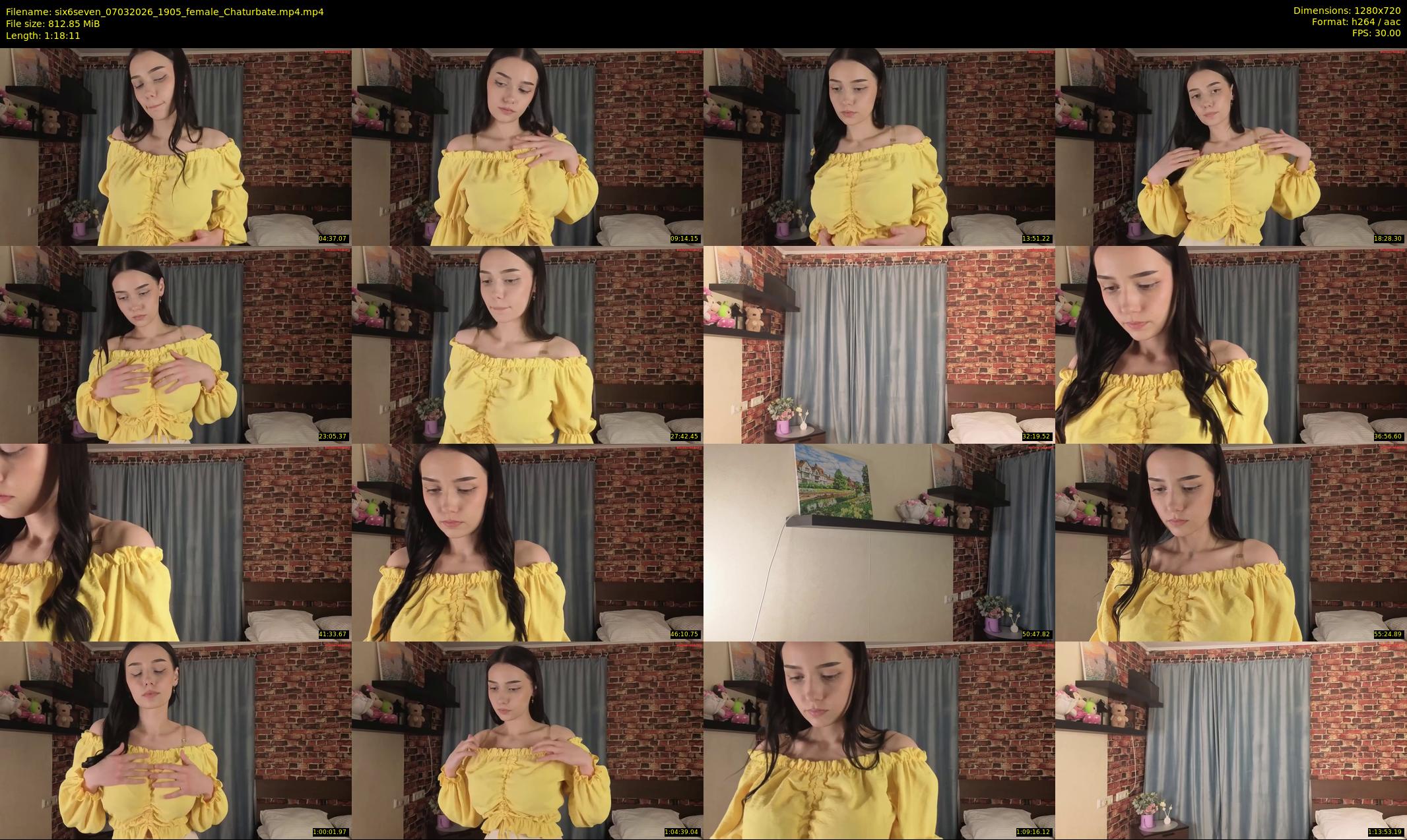 six6seven — 79 minute Chaturbate female cam show recording, 720p, Mar 7, 2026