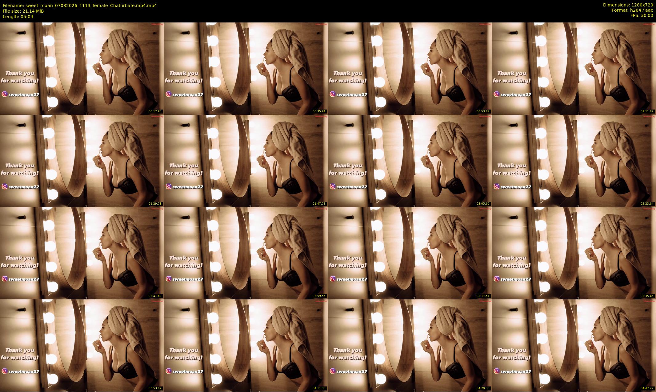 sweet_moan — 6 minute Chaturbate female cam show recording, 720p, Mar 7, 2026