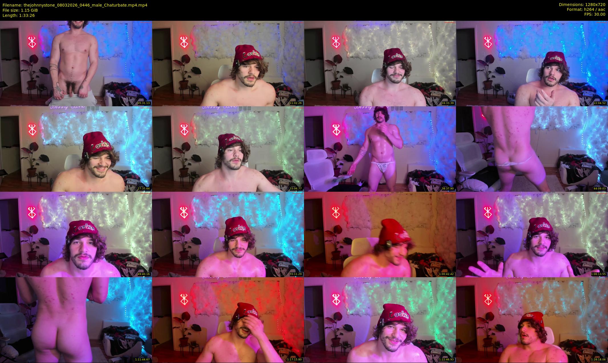 thejohnnystone — 94 minute Chaturbate male cam show recording, 720p, Mar 8, 2026