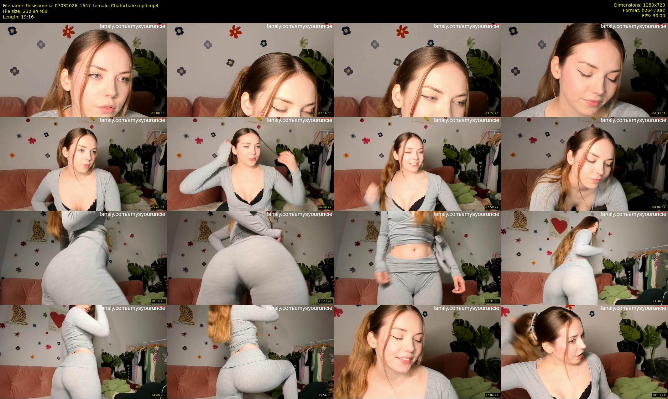 thisisamelia — 20 minute Chaturbate female cam show recording, 720p, Mar 7, 2026