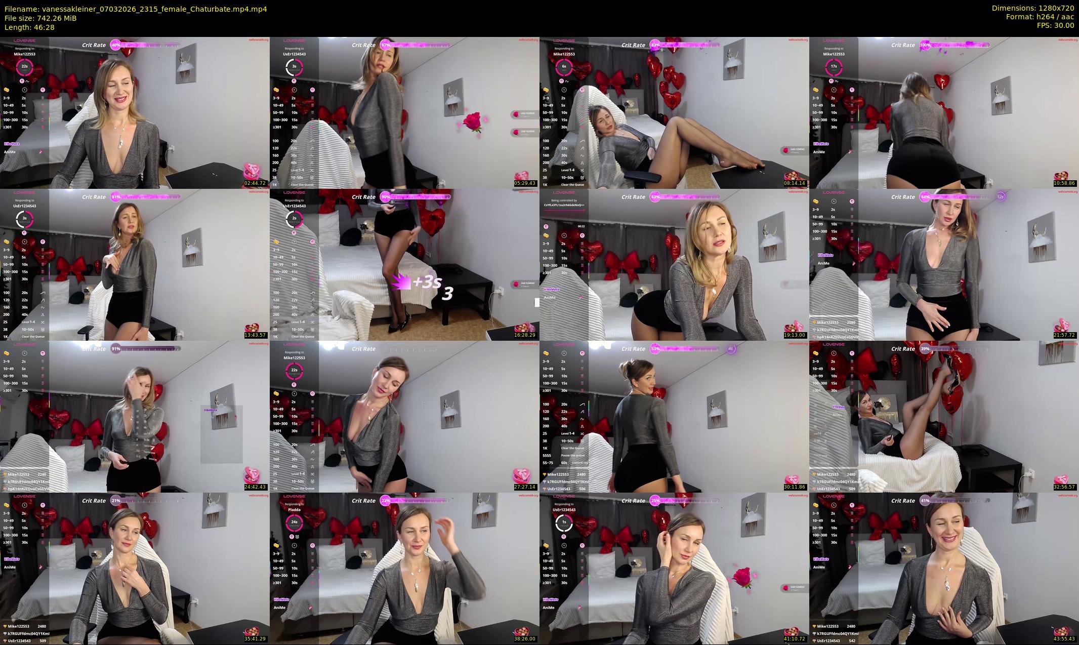 vanessakleiner — 47 minute Chaturbate female cam show recording, 720p, Mar 7, 2026