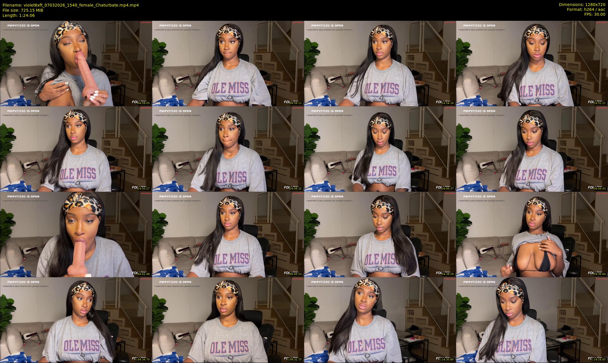 violet6xft — 85 minute Chaturbate female cam show recording, 720p, Mar 7, 2026