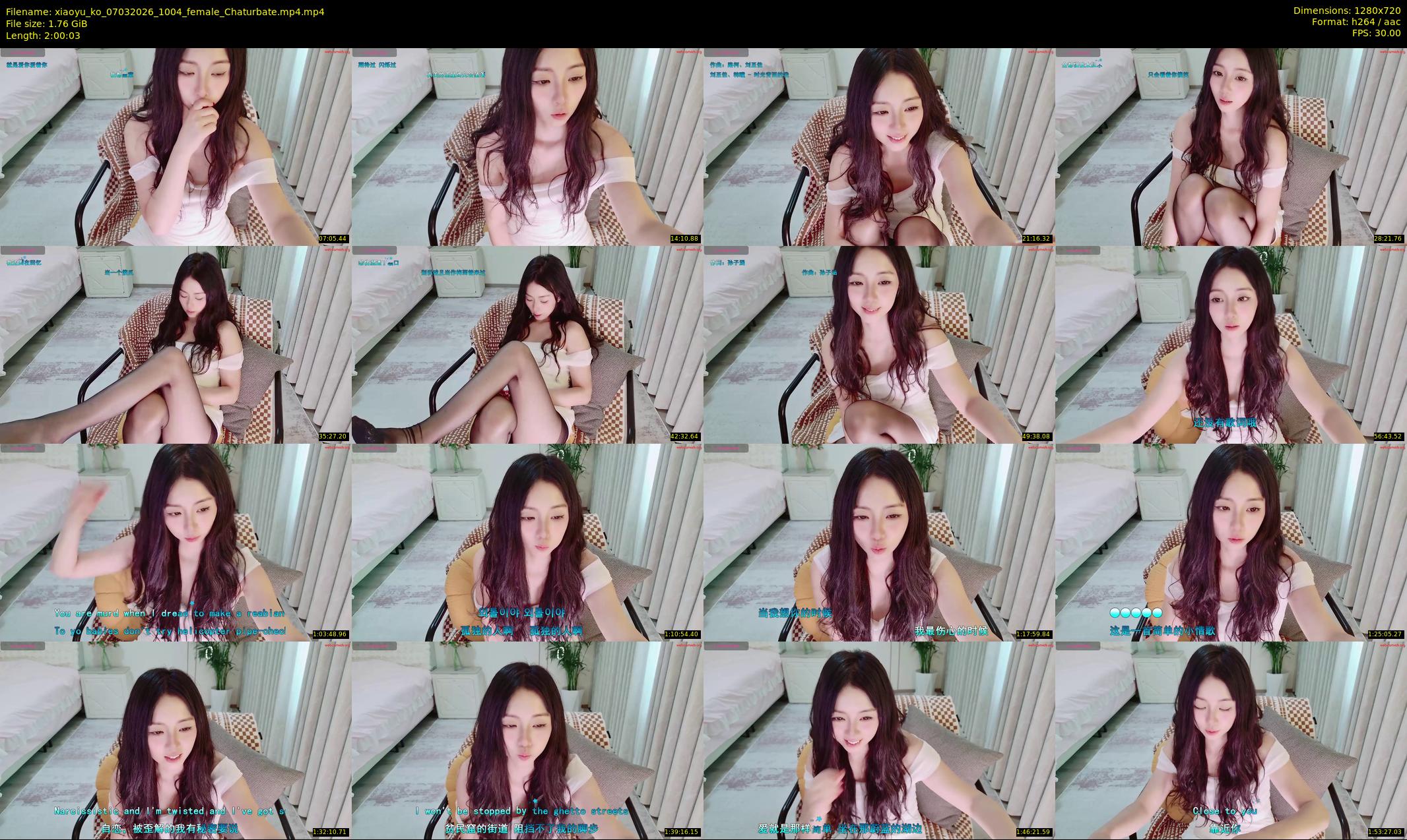 xiaoyu_ko — 121 minute Chaturbate female cam show recording, 720p, Mar 7, 2026