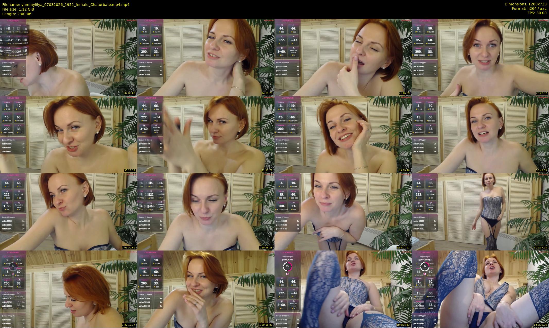 yummylilya — 121 minute Chaturbate female cam show recording, 720p, Mar 7, 2026