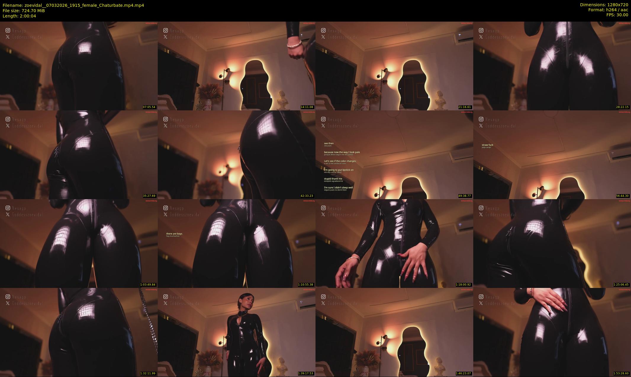 zoevidal_ — 121 minute Chaturbate female cam show recording, 720p, Mar 7, 2026