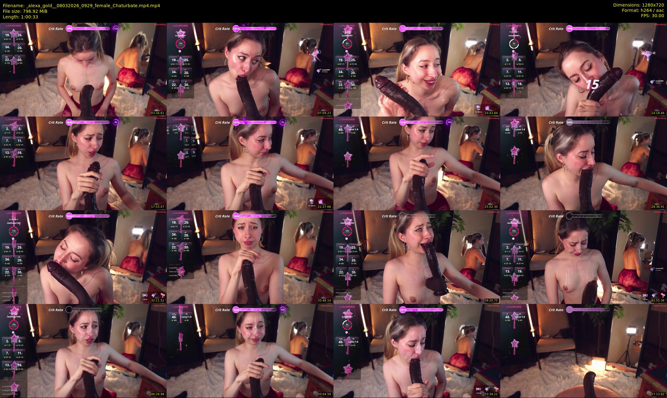 _alexa_gold_ — 61 minute Chaturbate female cam show recording, 720p, Mar 8, 2026