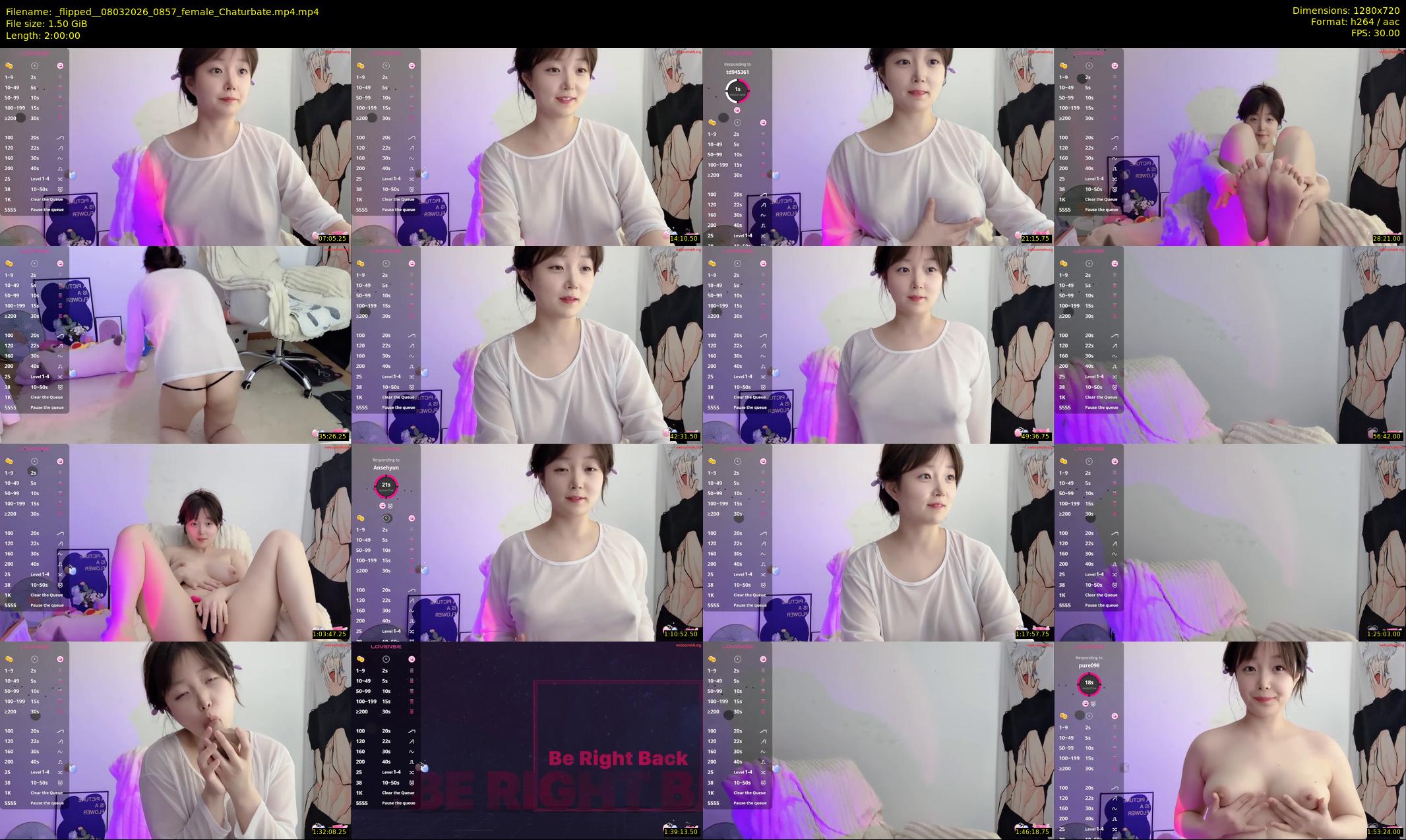 _flipped_ — 120 minute Chaturbate female cam show recording, 720p, Mar 8, 2026