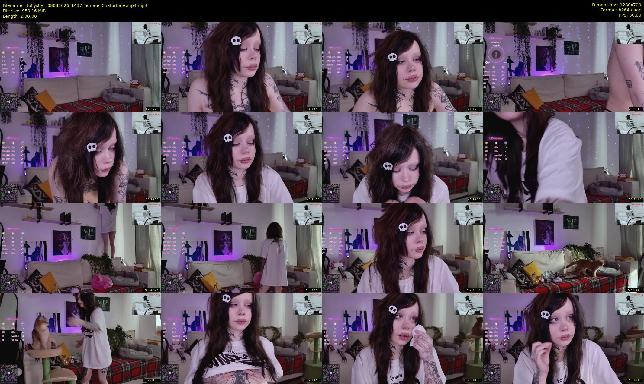 _lollyshy_ — 120 minute Chaturbate female cam show recording, 720p, Mar 8, 2026