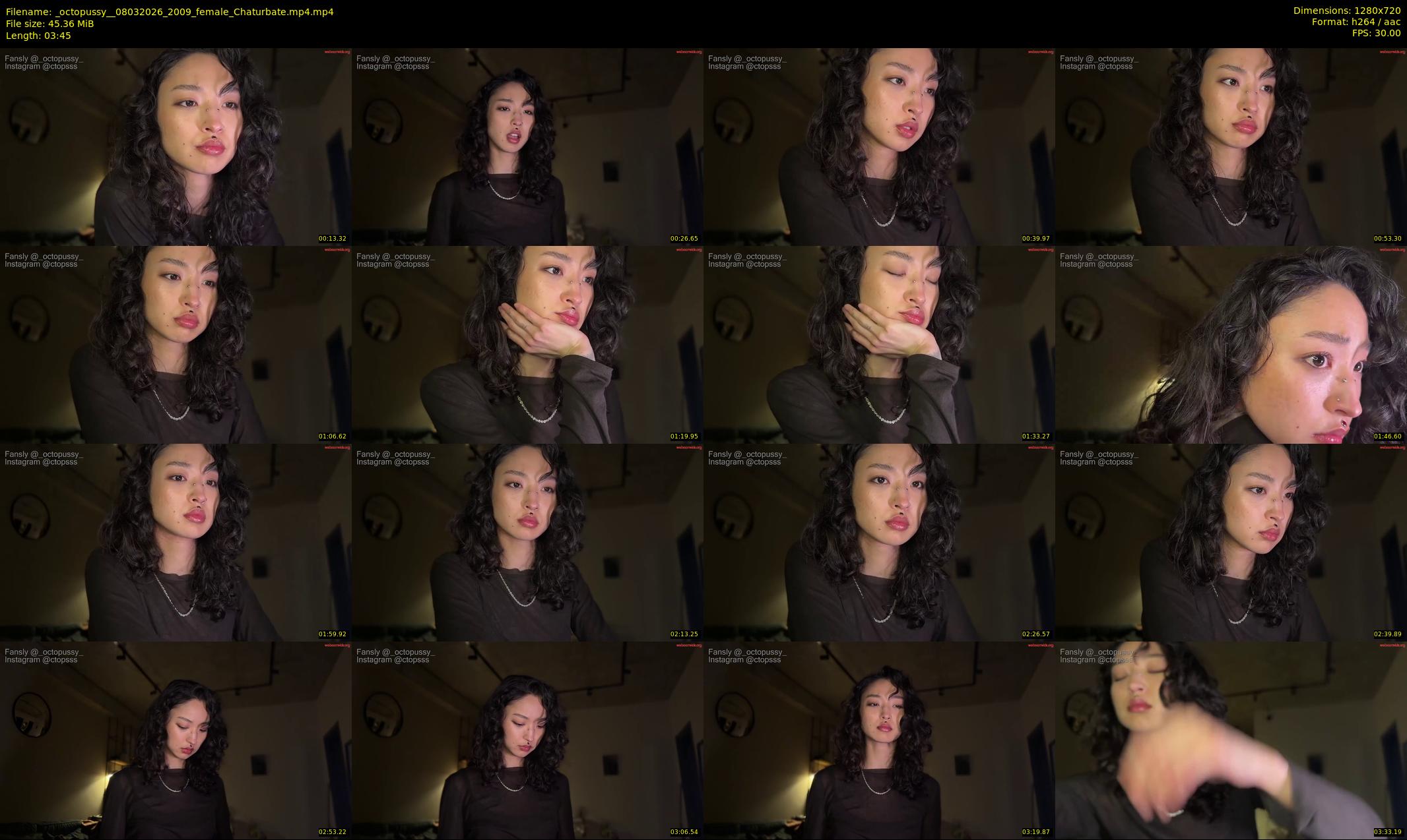 _octopussy_ — 4 minute Chaturbate female cam show recording, 720p, Mar 8, 2026