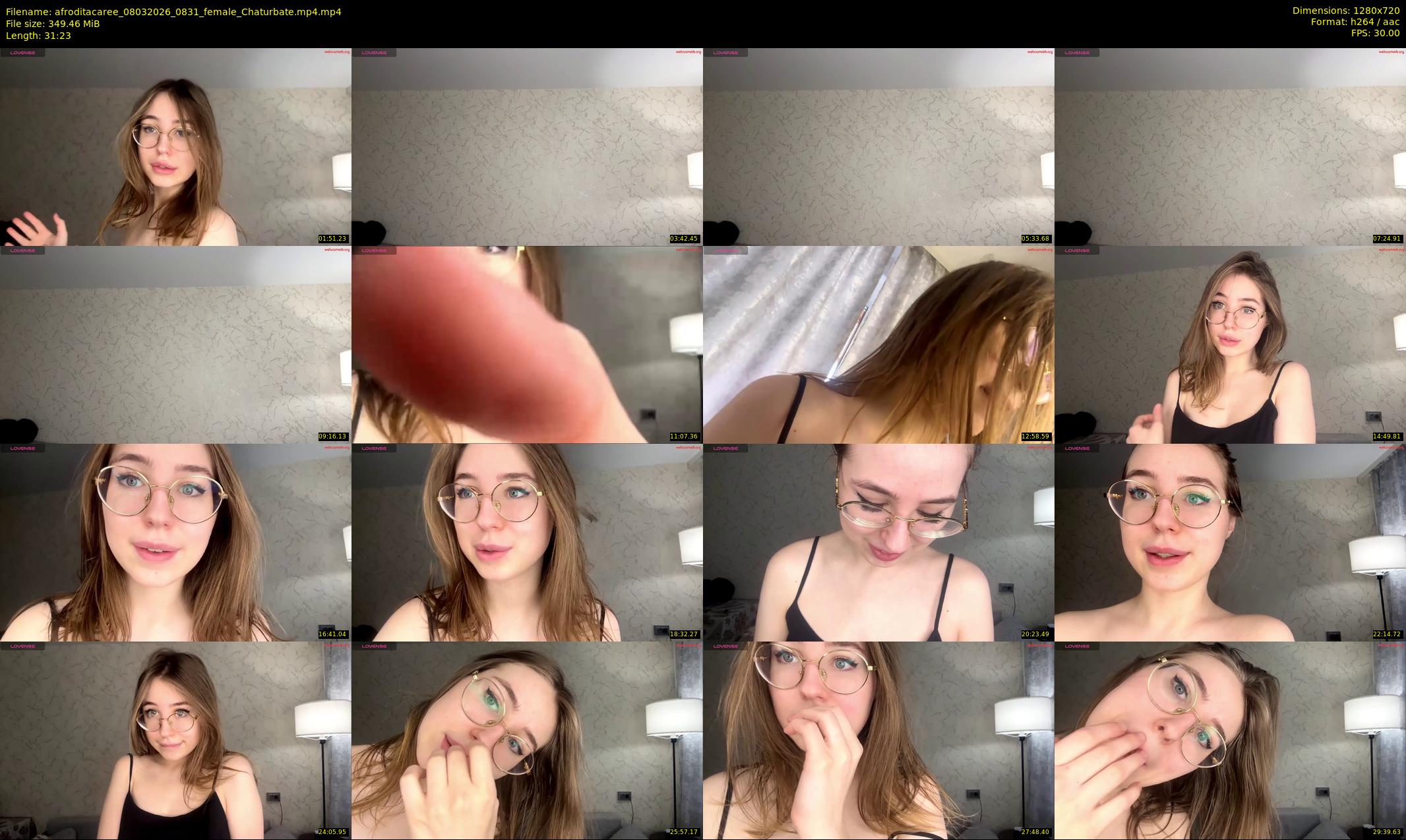 afroditacaree — 32 minute Chaturbate female cam show recording, 720p, Mar 8, 2026