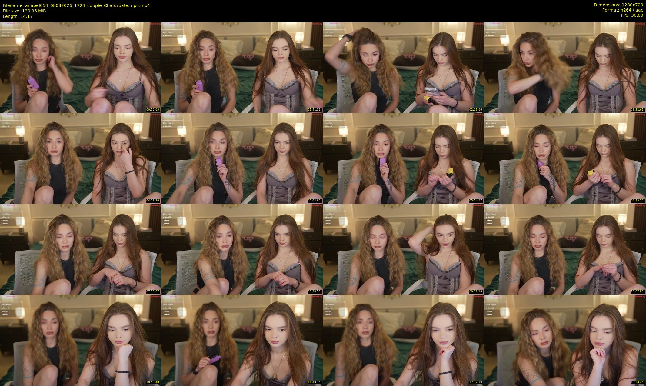anabel054 — 15 minute Chaturbate female cam show recording, 720p, Mar 8, 2026