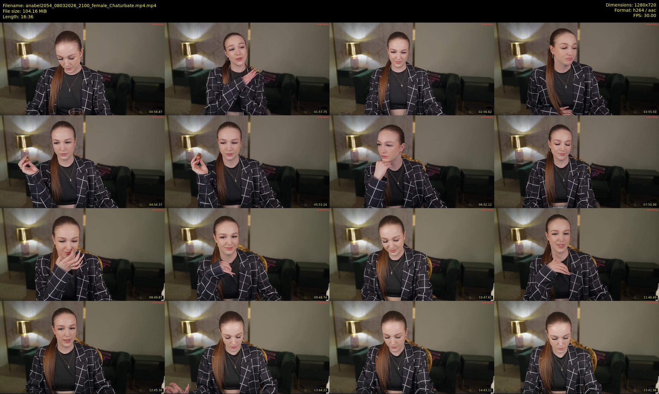 anabel2054 — 17 minute Chaturbate female cam show recording, 720p, Mar 8, 2026