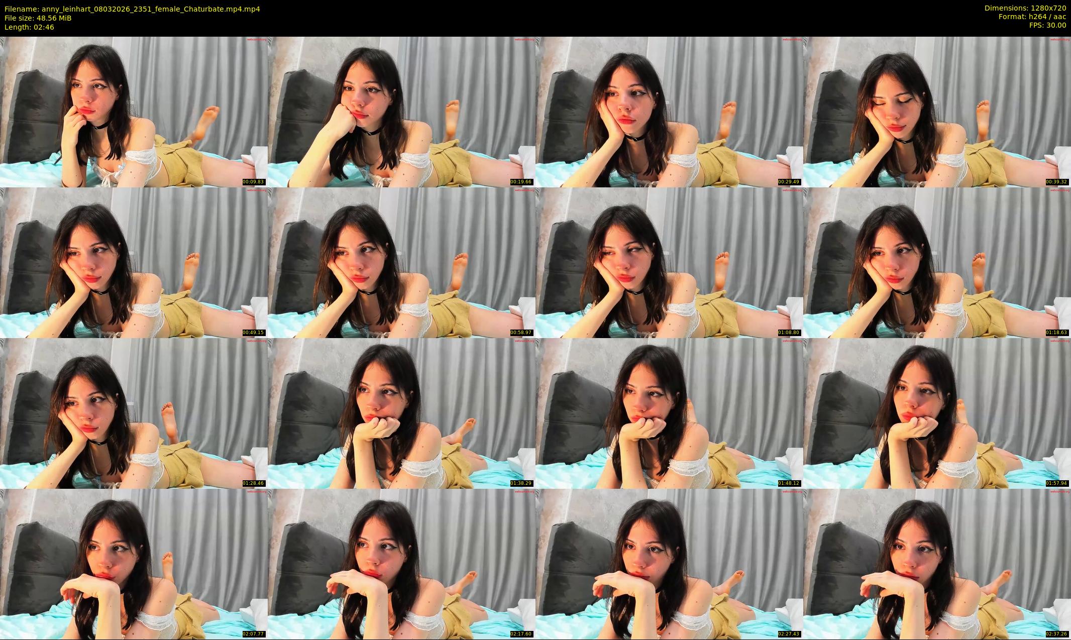 anny_leinhart — 3 minute Chaturbate female cam show recording, 720p, Mar 8, 2026