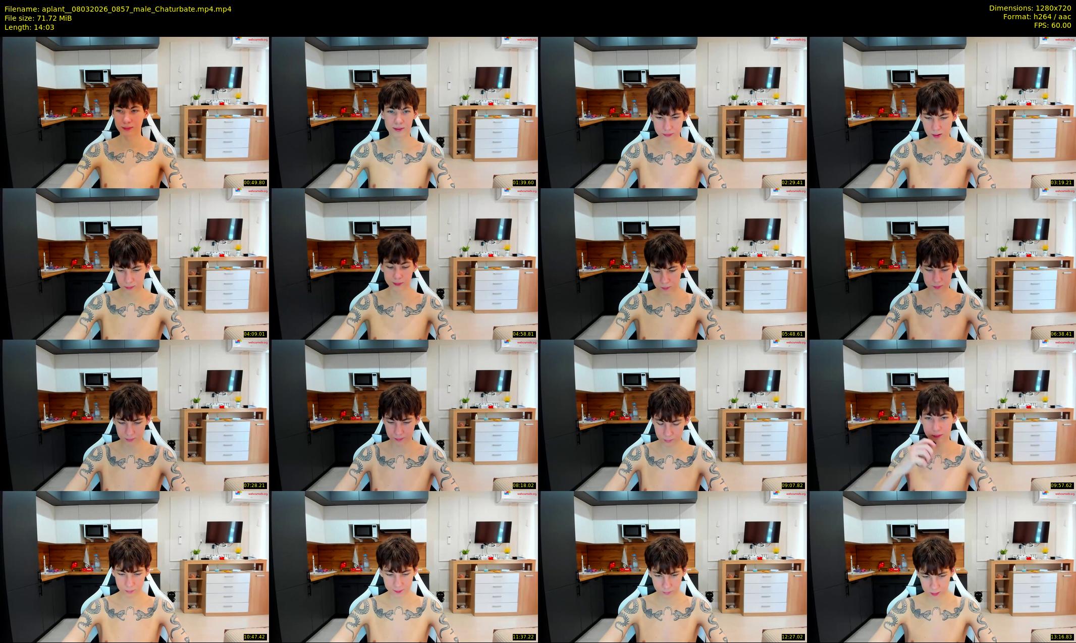 aplant_ — 15 minute Chaturbate male cam show recording, 720p, Mar 8, 2026