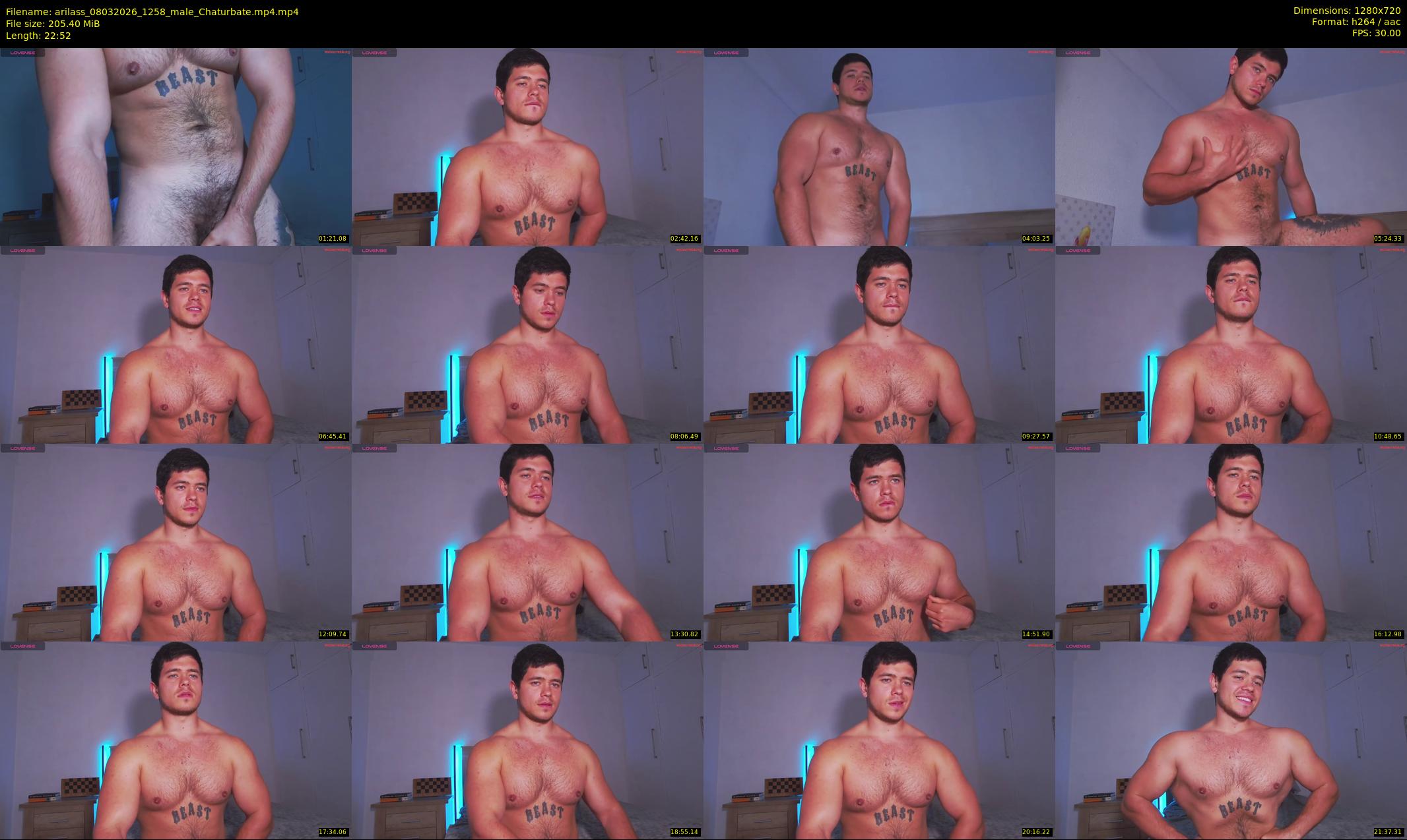arilass — 23 minute Chaturbate male cam show recording, 720p, Mar 8, 2026
