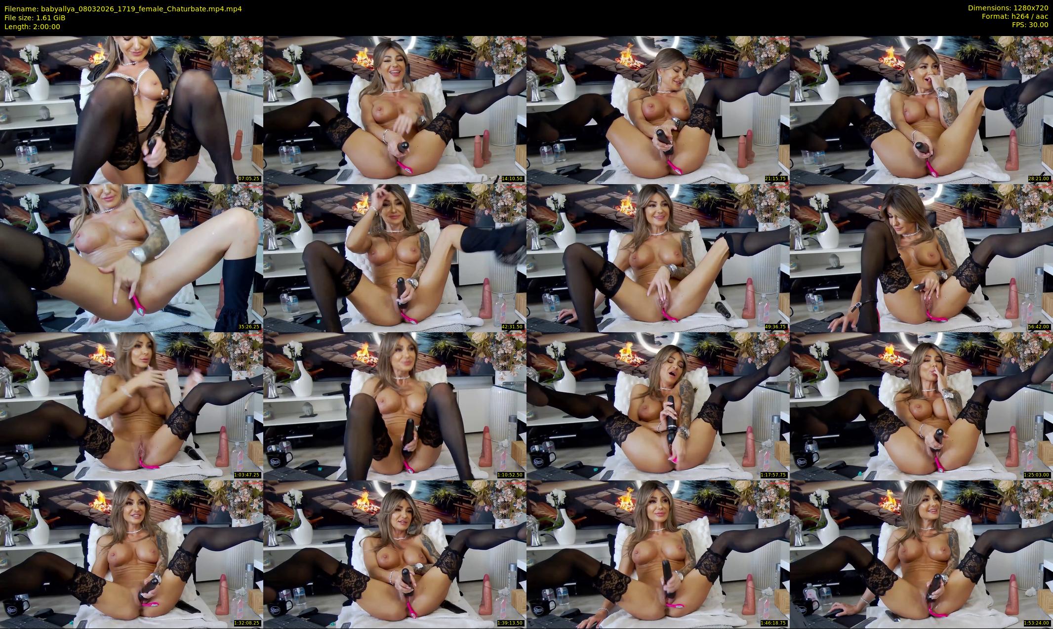 babyallya — 120 minute Chaturbate female cam show recording, 720p, Mar 8, 2026