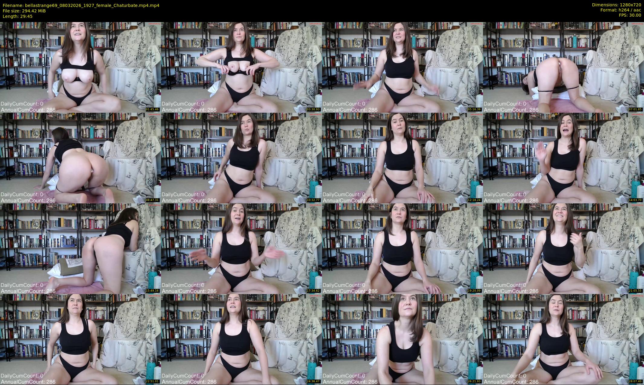 bellastrange69 — 30 minute Chaturbate female cam show recording, 720p, Mar 8, 2026