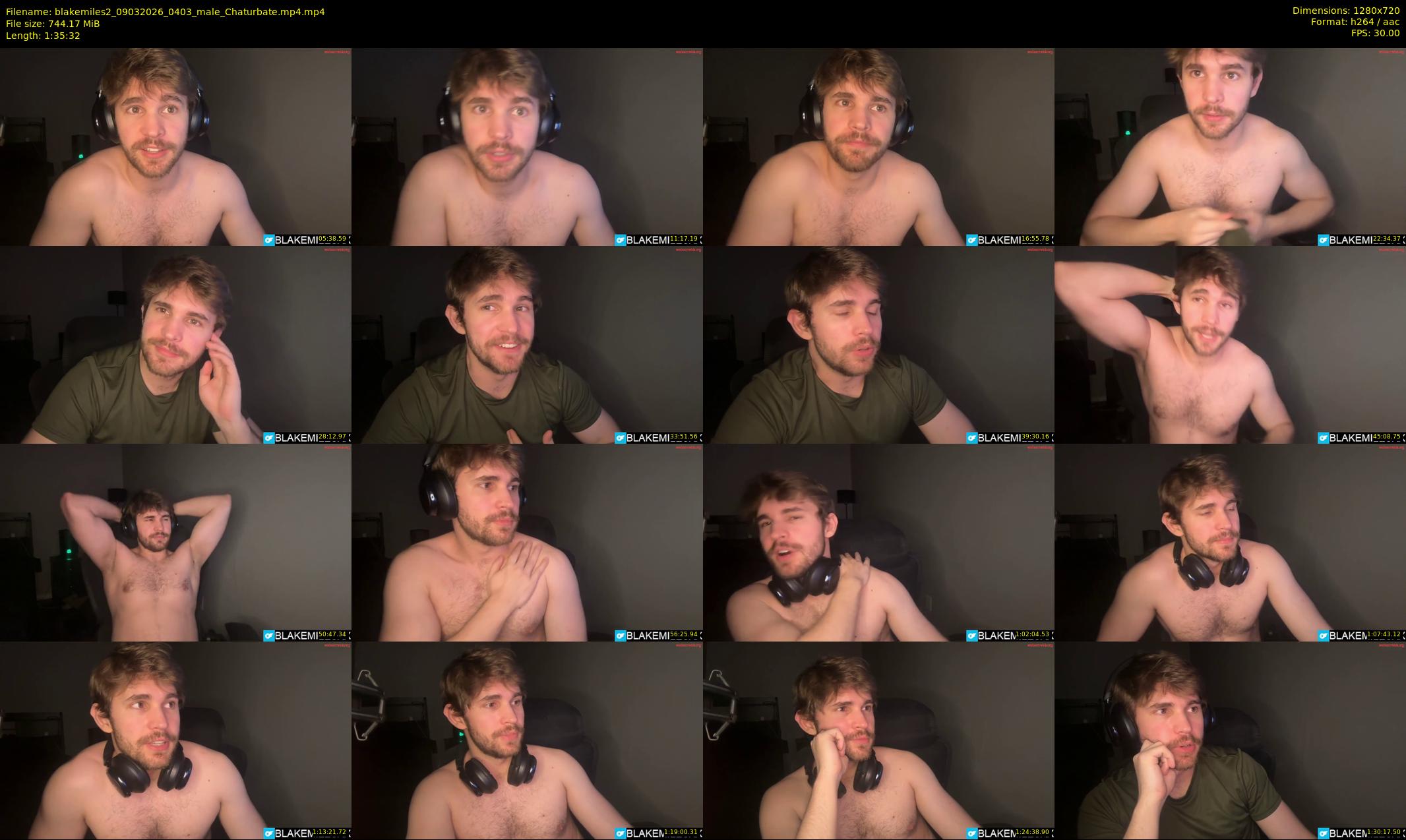 blakemiles2 — 96 minute Chaturbate male cam show recording, 720p, Mar 9, 2026