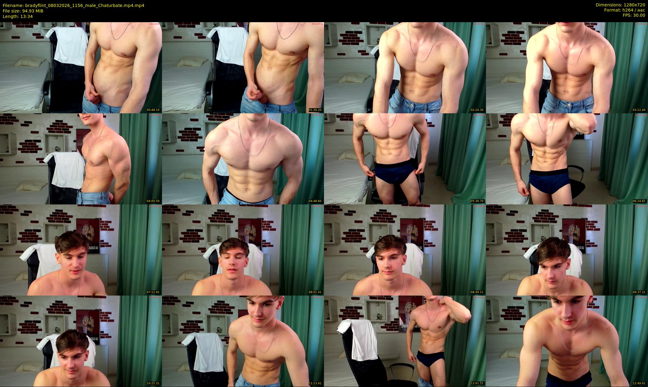 bradyflint — 14 minute Chaturbate male cam show recording, 720p, Mar 8, 2026