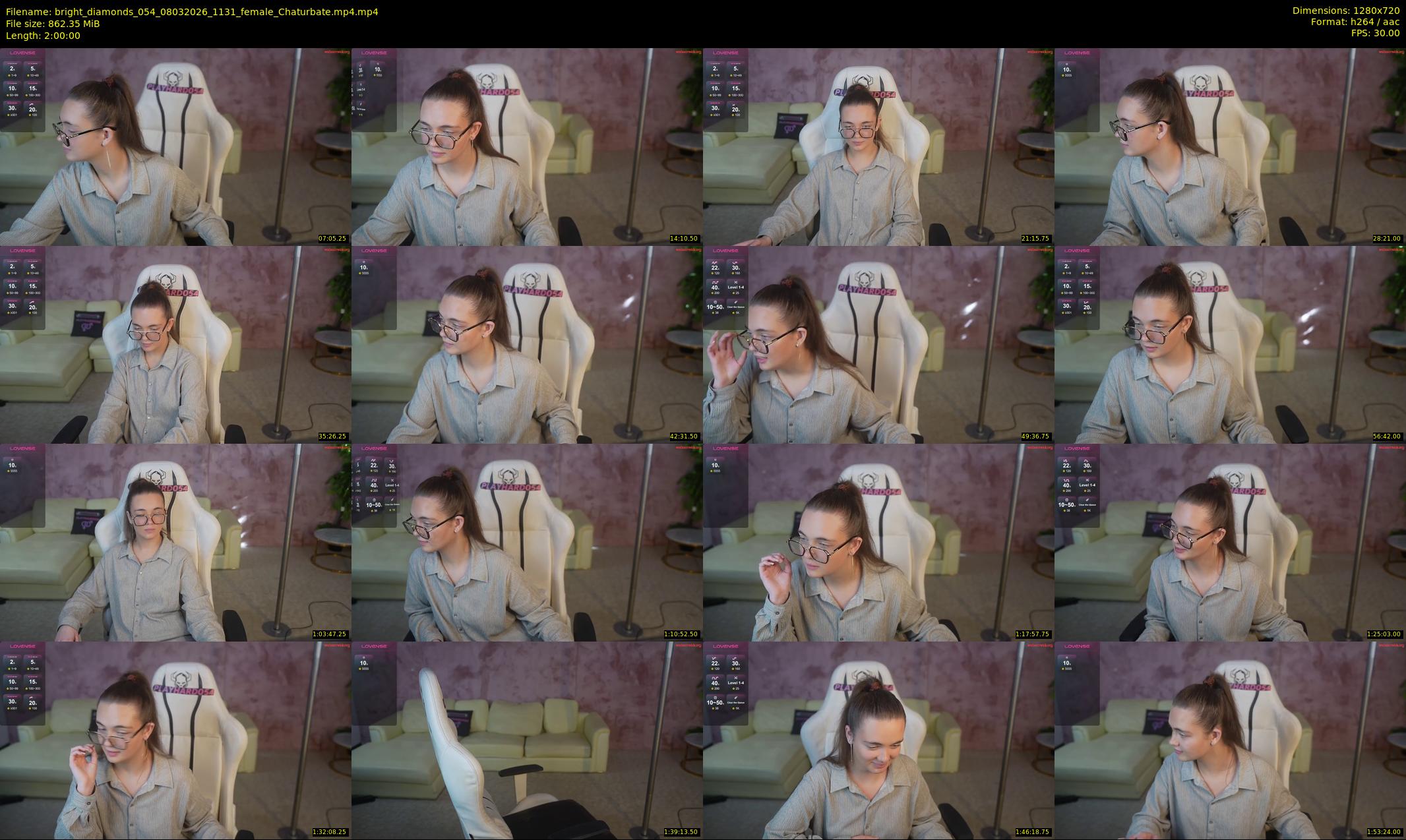 bright_diamonds_054 — 120 minute Chaturbate couple cam show recording, 720p, Mar 8, 2026