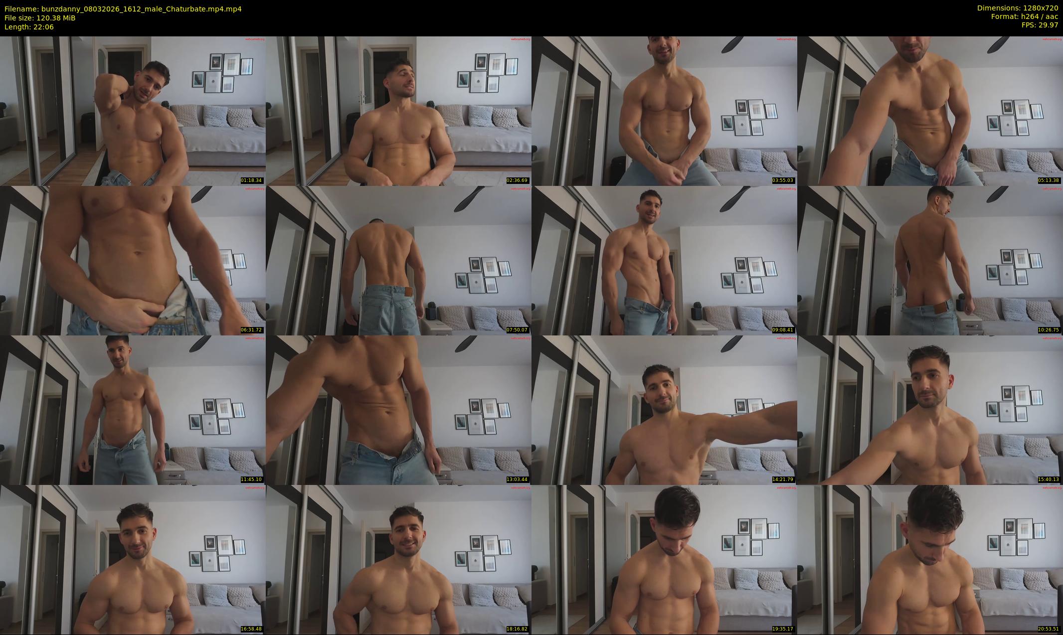 bunzdanny — 23 minute Chaturbate male cam show recording, 720p, Mar 8, 2026