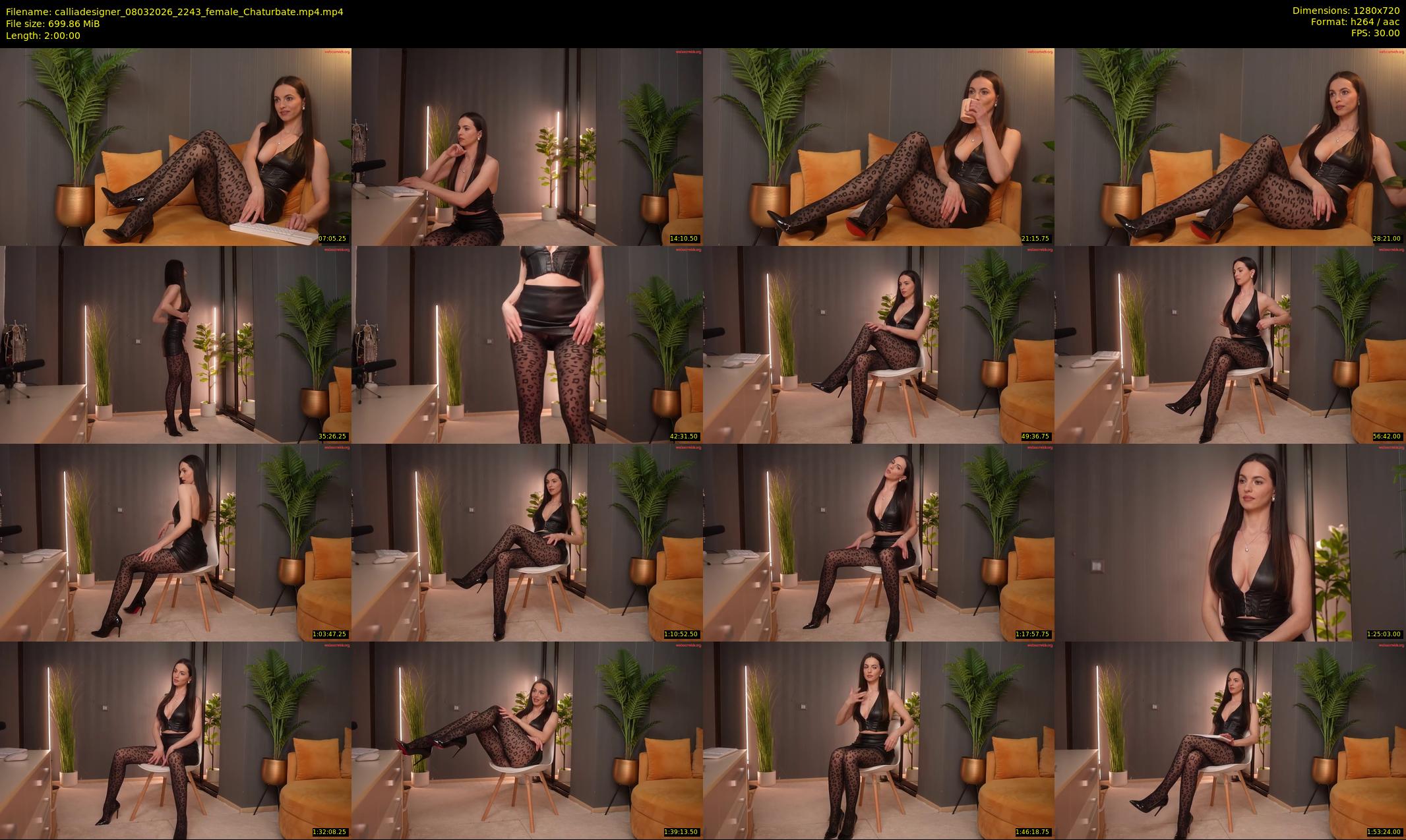 calliadesigner — 120 minute Chaturbate female cam show recording, 720p, Mar 8, 2026