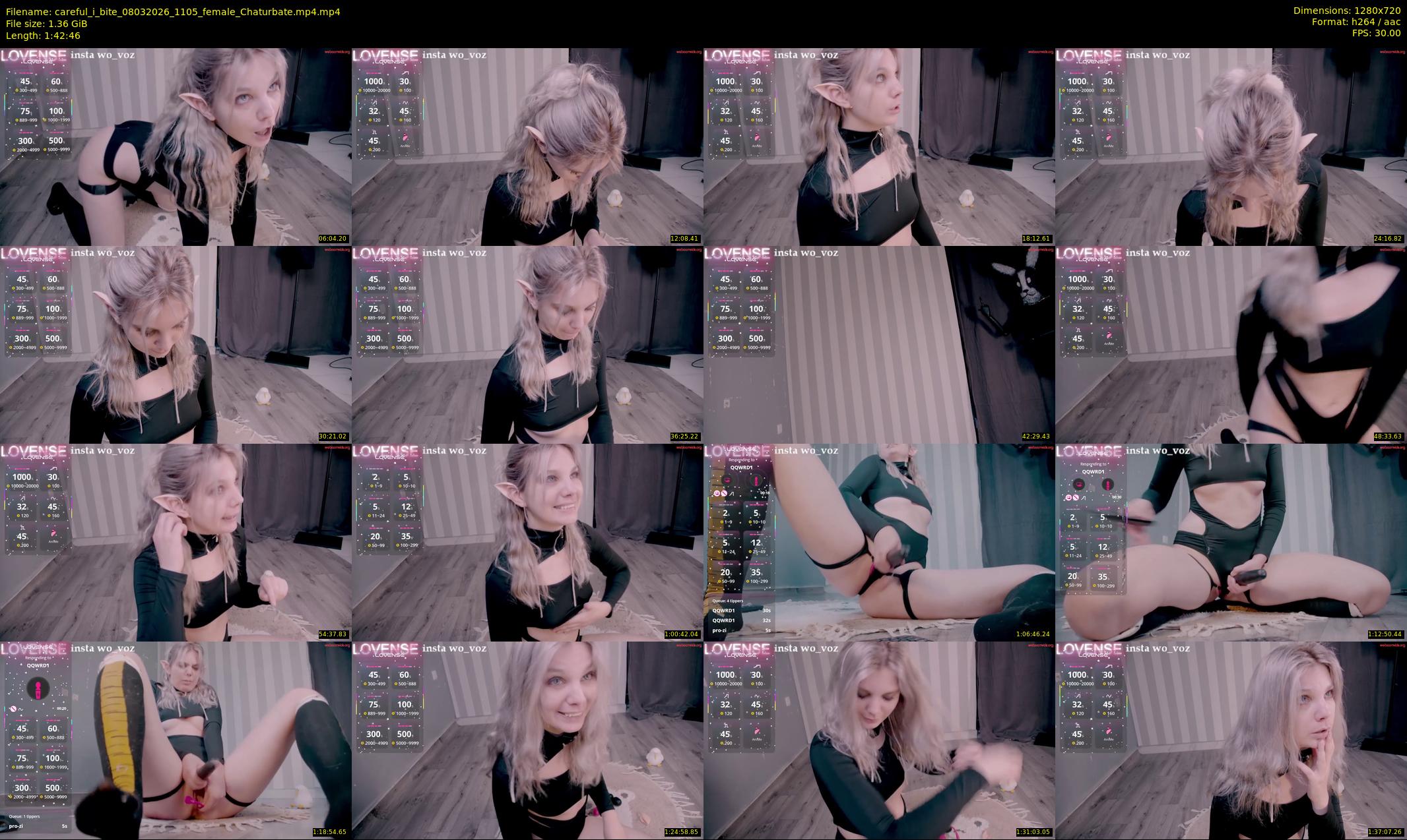 careful_i_bite — 103 minute Chaturbate female cam show recording, 720p, Mar 8, 2026