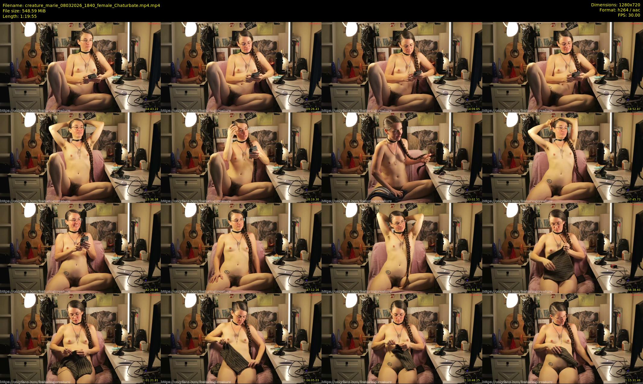 creature_marie — 80 minute Chaturbate female cam show recording, 720p, Mar 8, 2026