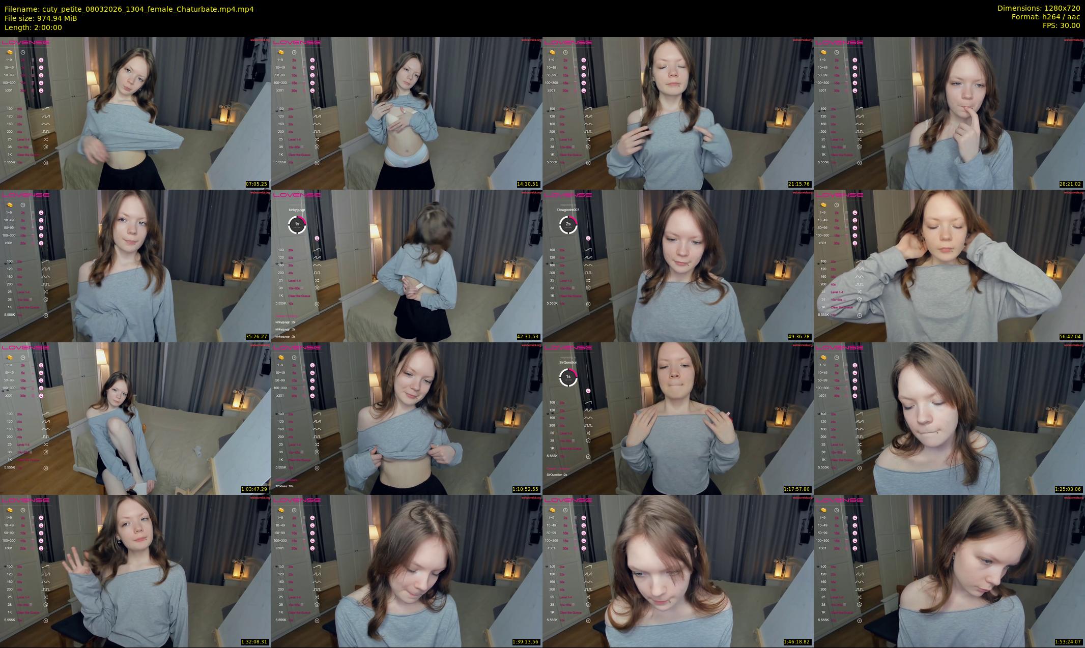 cuty_petite — 120 minute Chaturbate female cam show recording, 720p, Mar 8, 2026