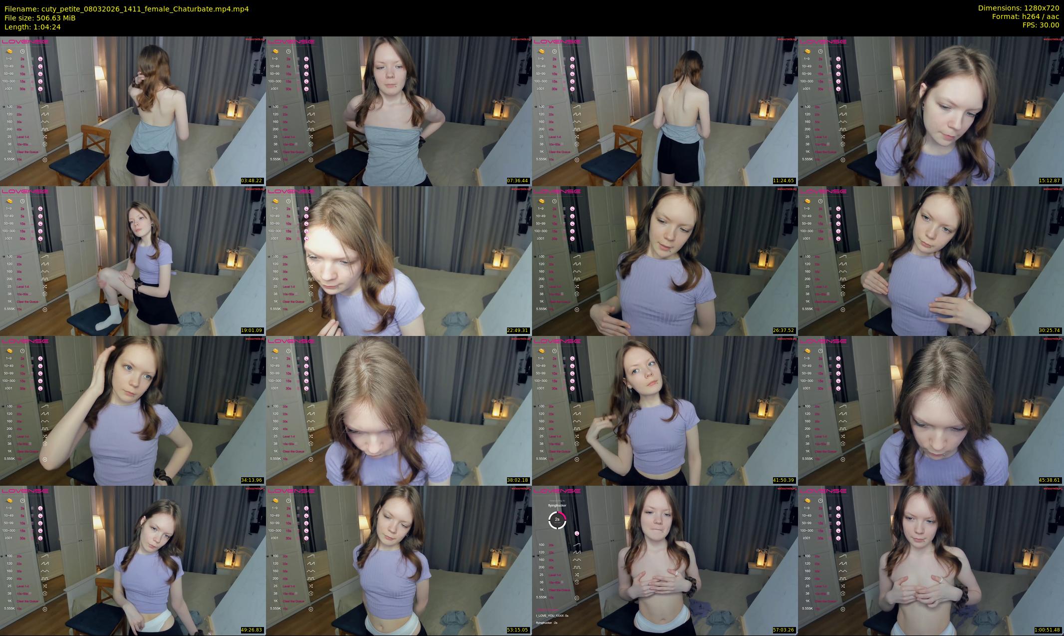 cuty_petite — 65 minute Chaturbate female cam show recording, 720p, Mar 8, 2026