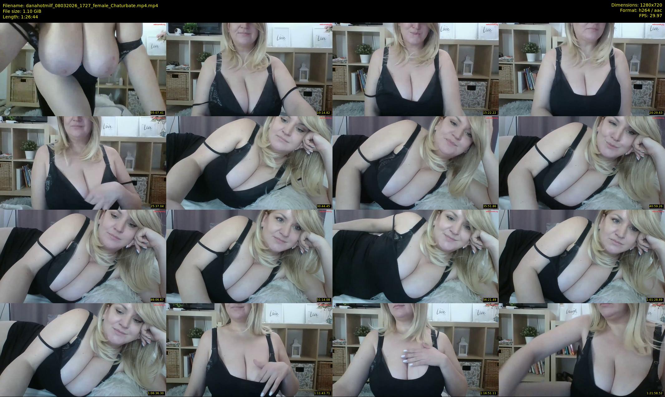 danahotmilf — 87 minute Chaturbate female cam show recording, 720p, Mar 8, 2026
