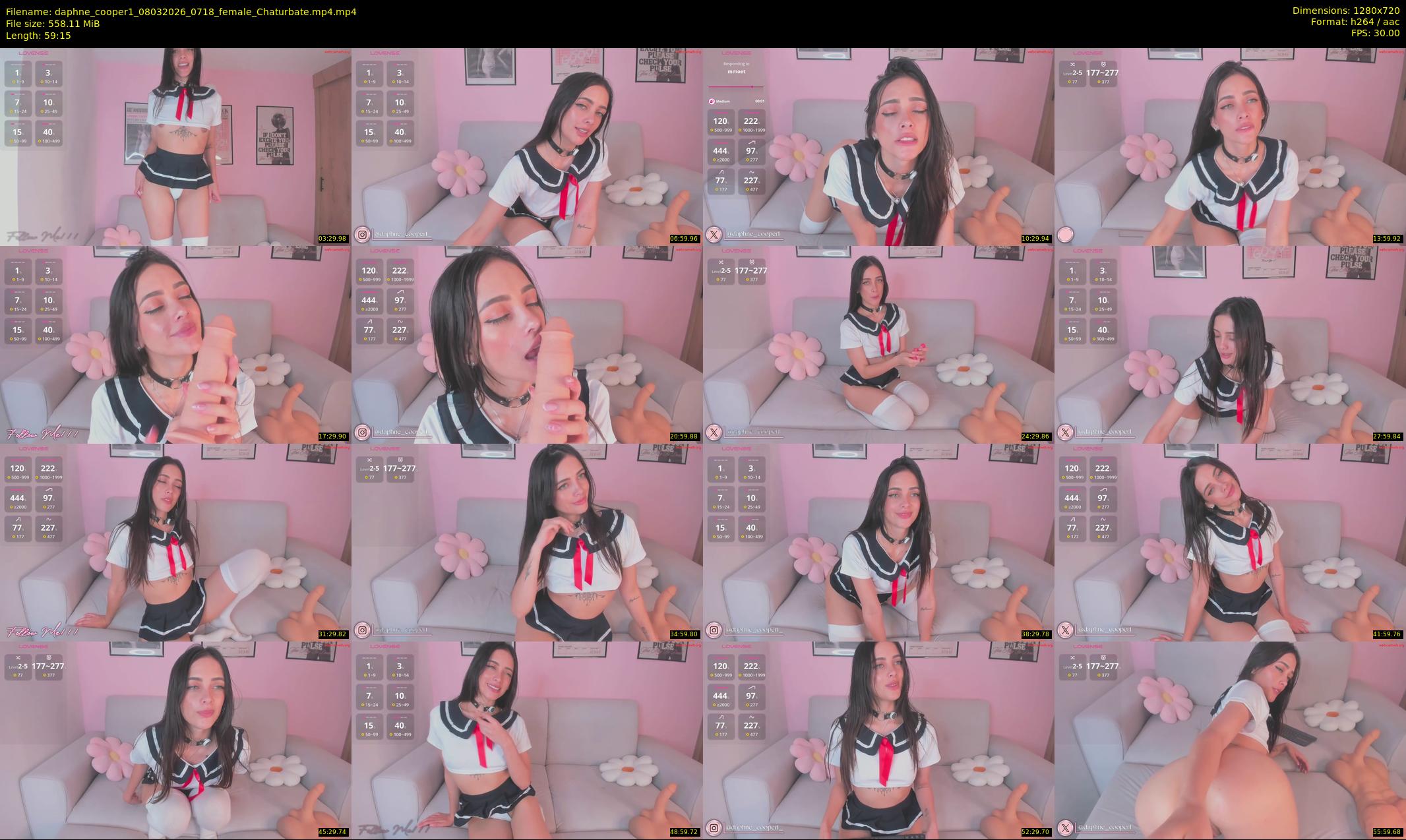 daphne_cooper1 — 60 minute Chaturbate female cam show recording, 720p, Mar 8, 2026