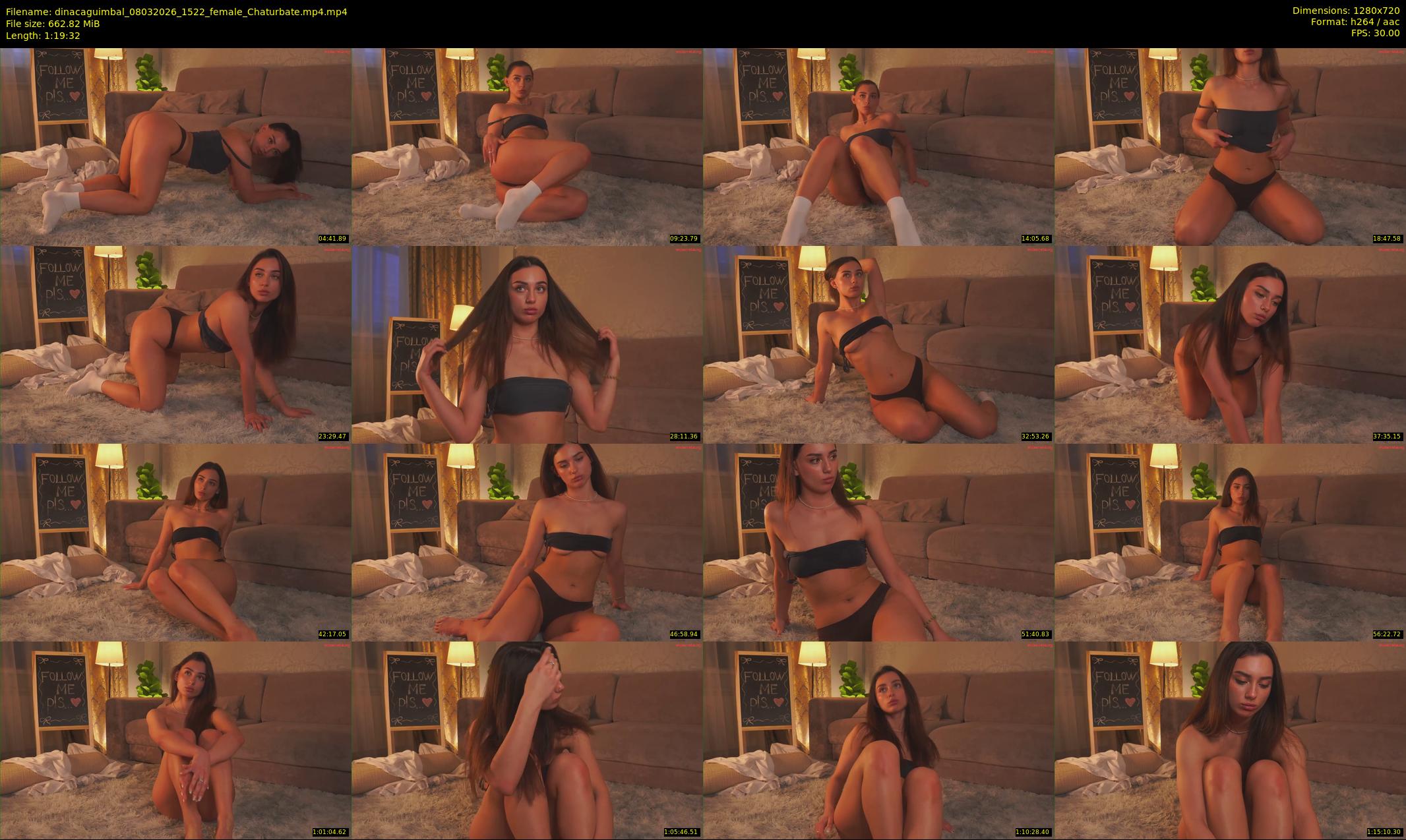 dinacaguimbal — 80 minute Chaturbate female cam show recording, 720p, Mar 8, 2026