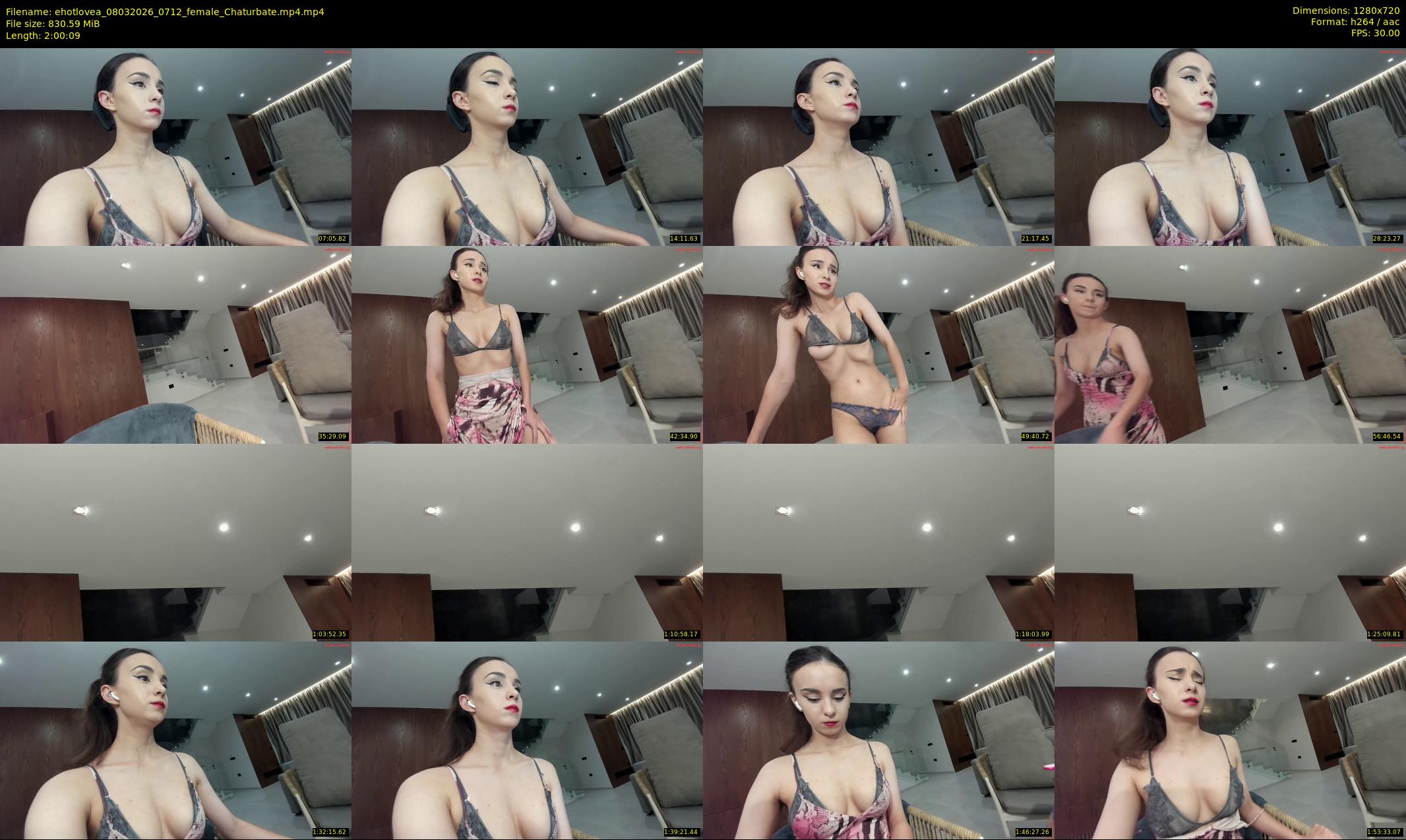 ehotlovea — 121 minute Chaturbate female cam show recording, 720p, Mar 8, 2026