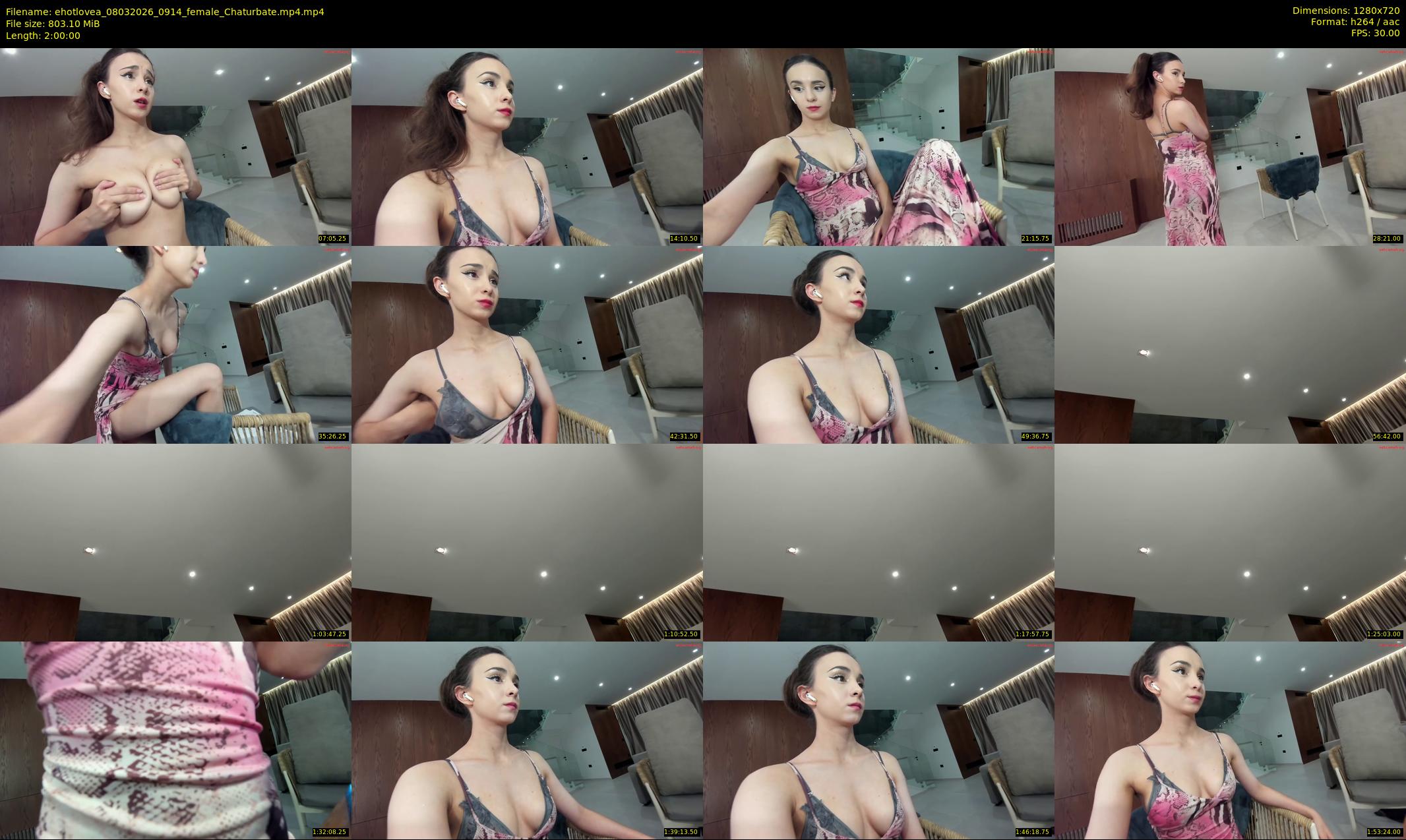 ehotlovea — 120 minute Chaturbate female cam show recording, 720p, Mar 8, 2026