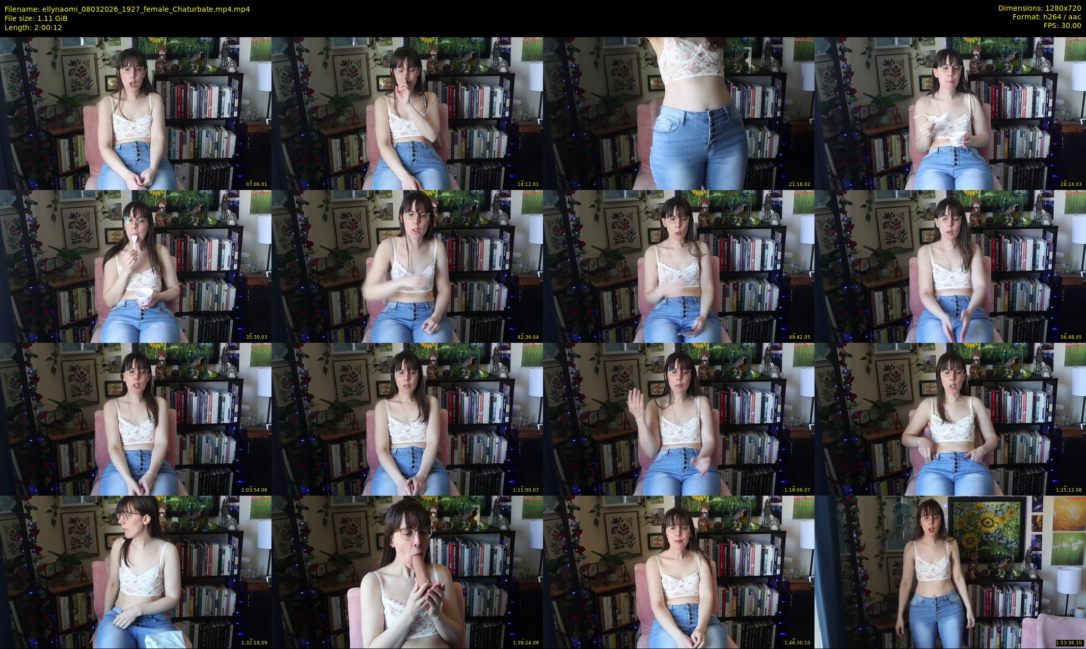 ellynaomi — 121 minute Chaturbate female cam show recording, 720p, Mar 8, 2026