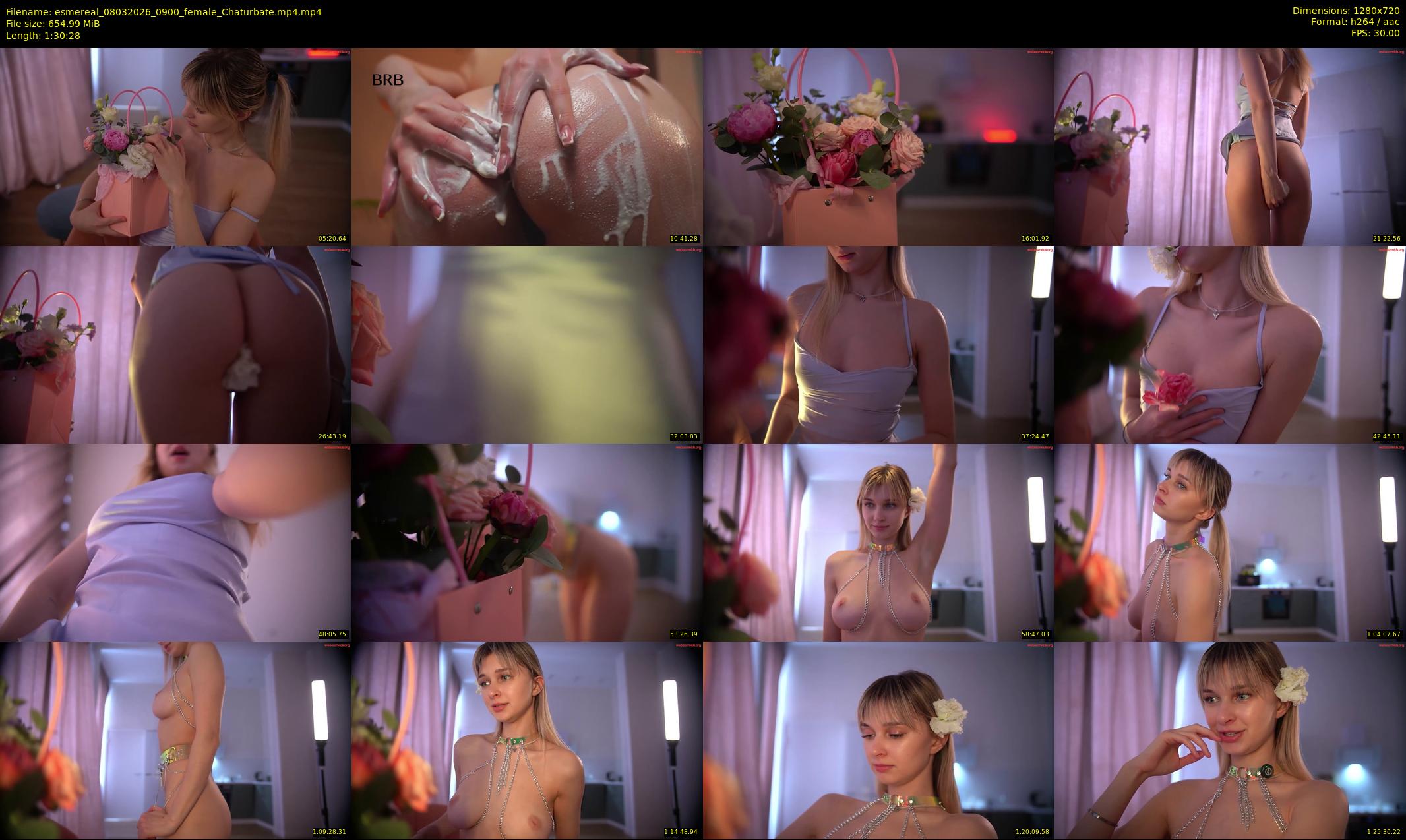 esmereal — 91 minute Chaturbate female cam show recording, 720p, Mar 8, 2026