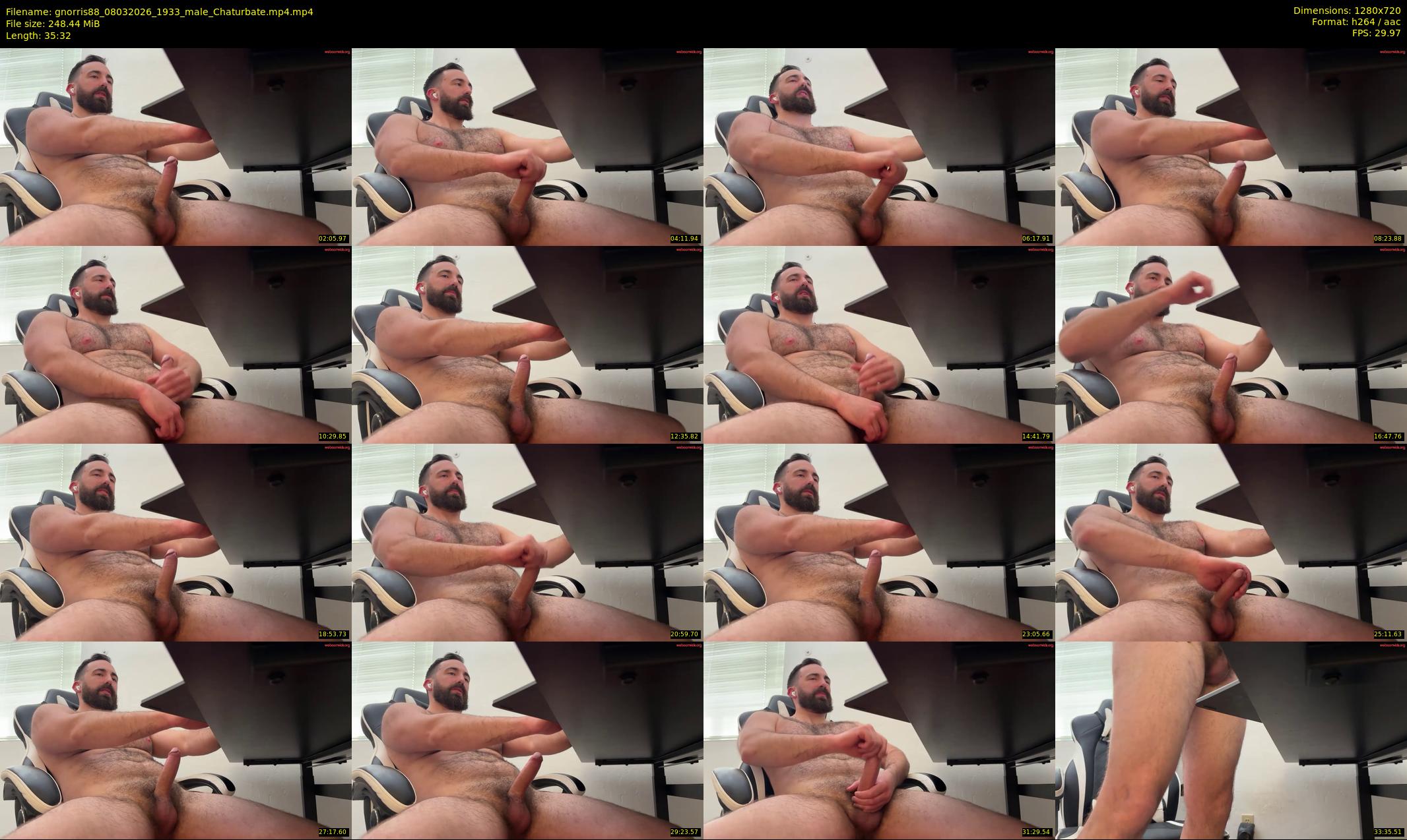 gnorris88 — 36 minute Chaturbate male cam show recording, 720p, Mar 8, 2026