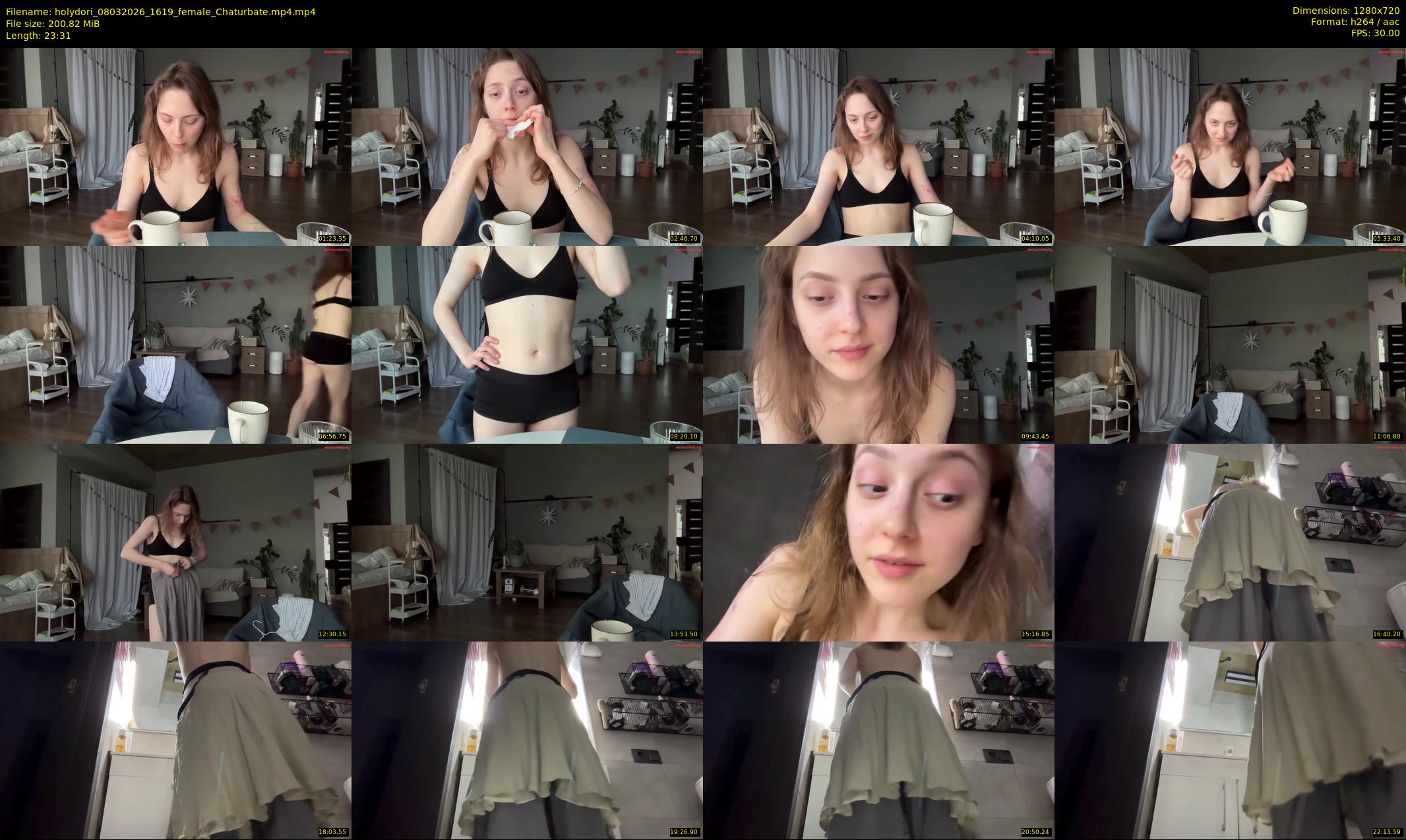 holydori — 24 minute Chaturbate female cam show recording, 720p, Mar 8, 2026