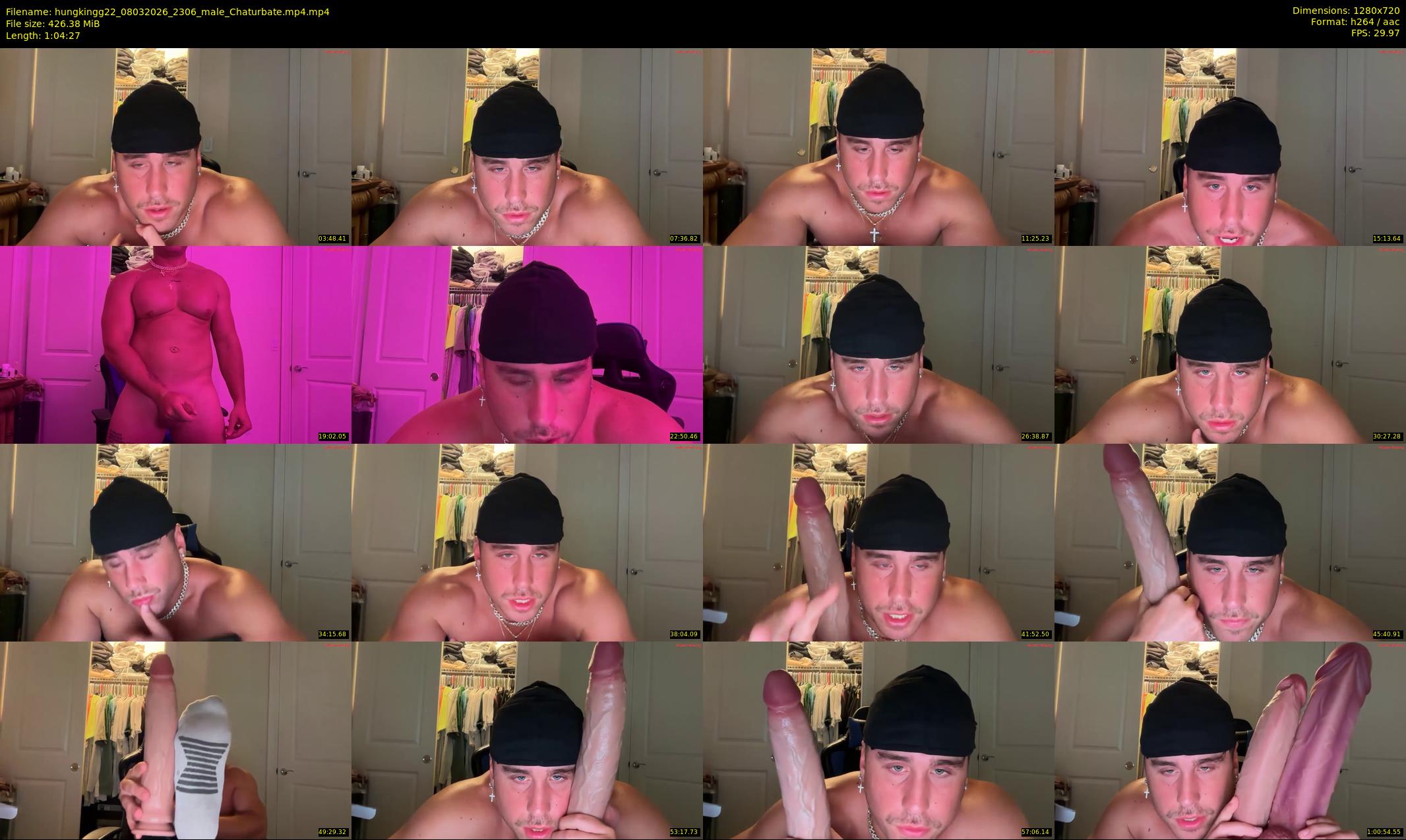 hungkingg22 — 65 minute Chaturbate male cam show recording, 720p, Mar 8, 2026