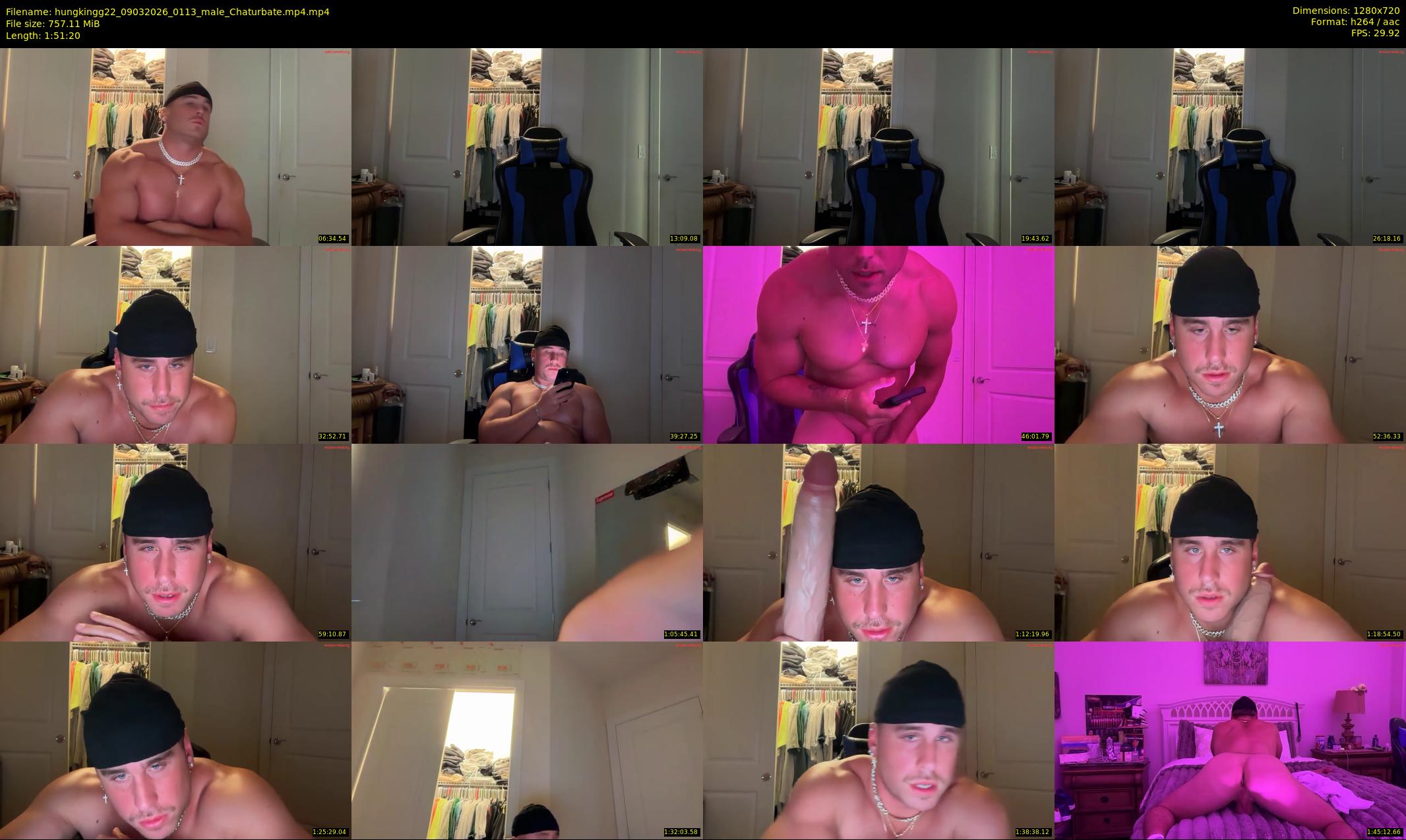 hungkingg22 — 112 minute Chaturbate male cam show recording, 720p, Mar 9, 2026